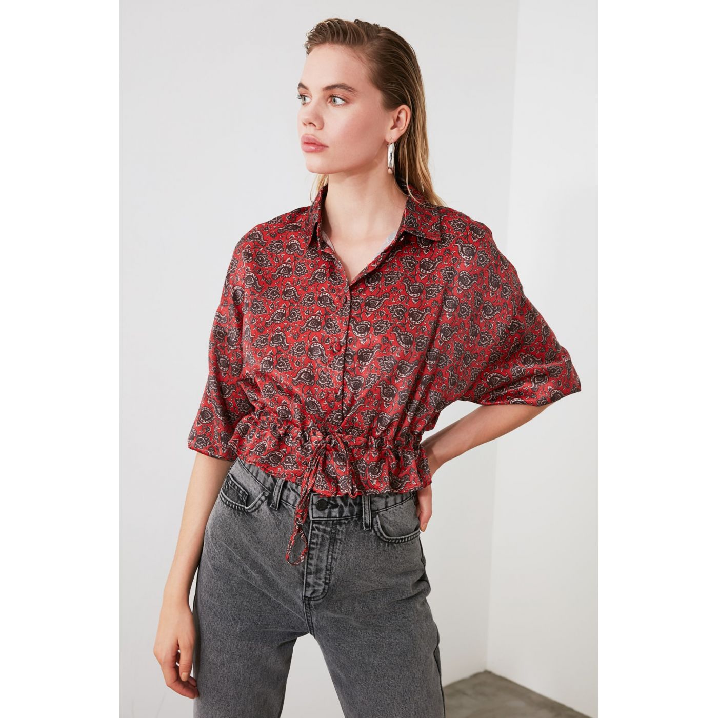 Trendyol Tint Satin Blouse