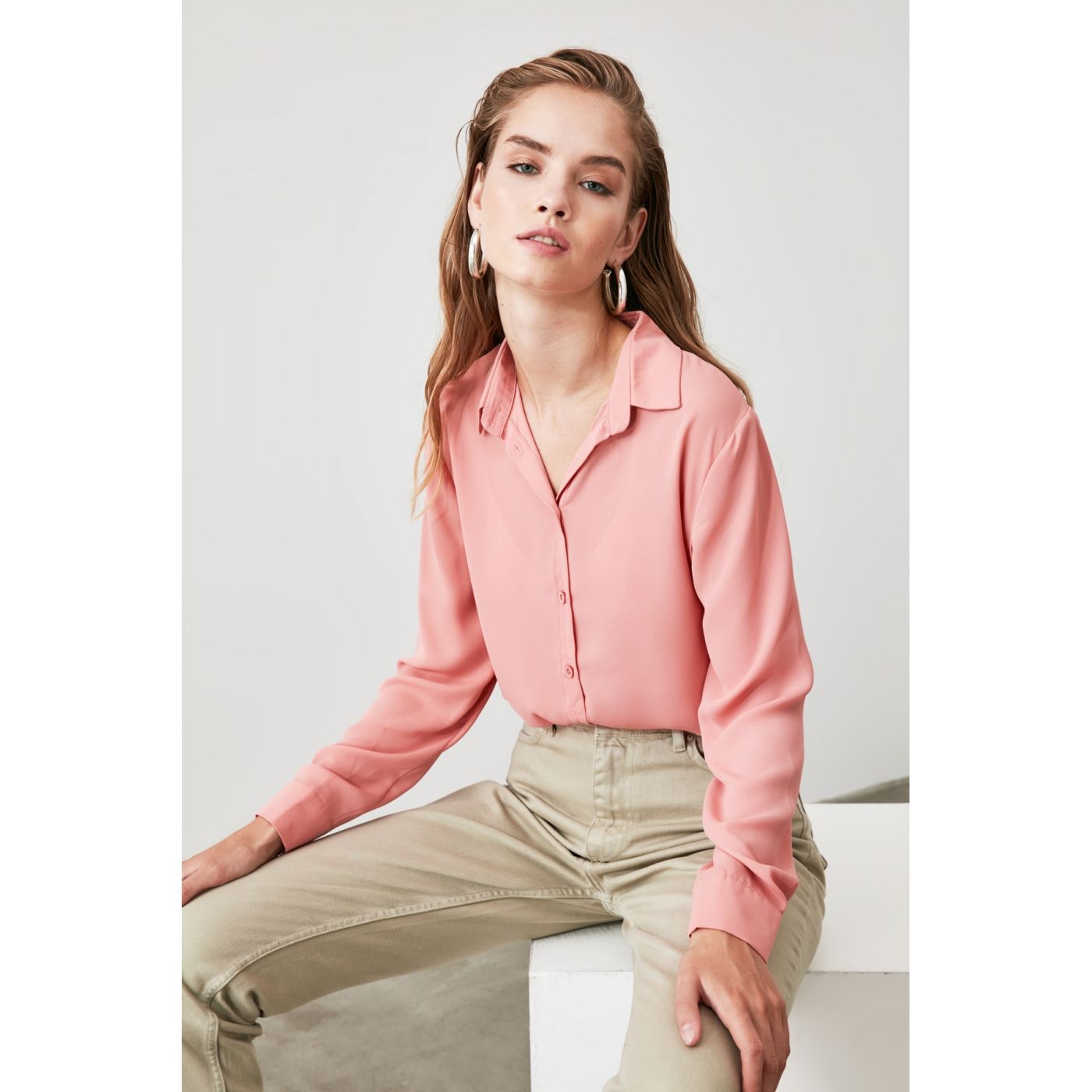 Trendyol Rose Dry Hidden Patshirt