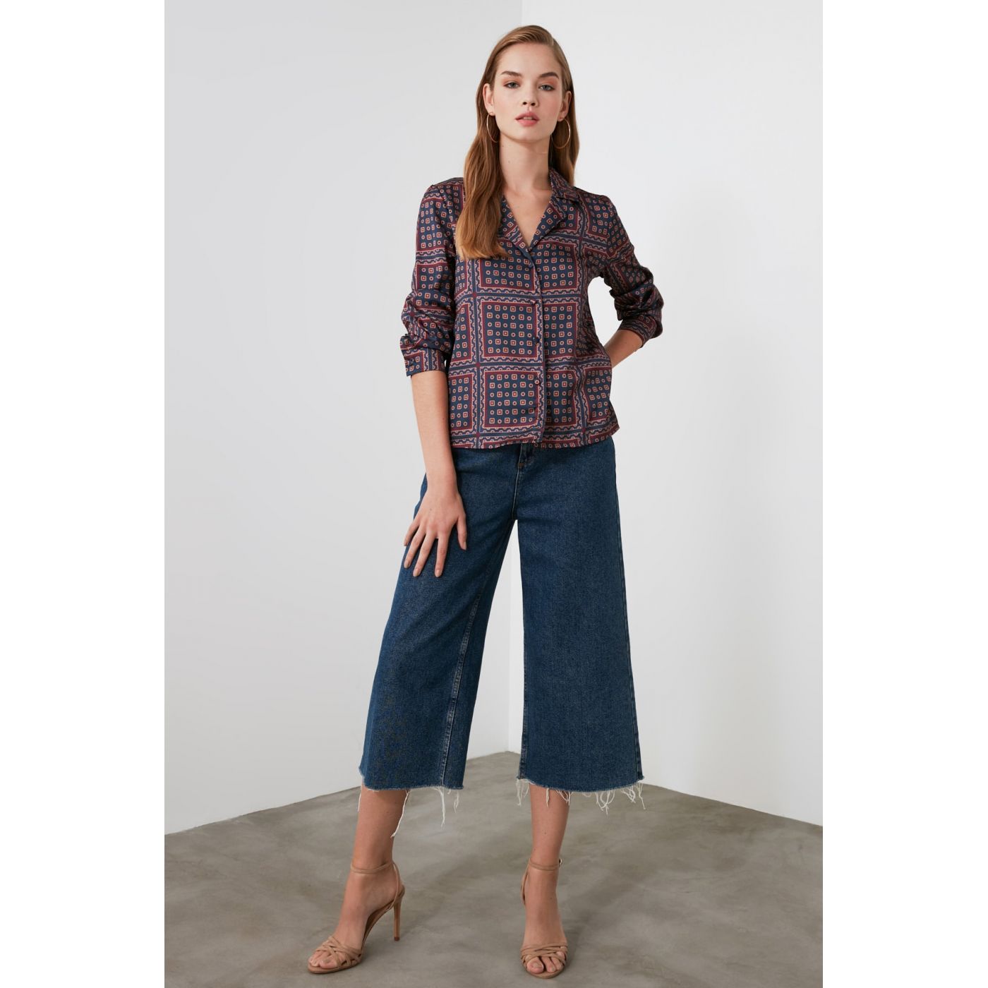Trendyol Multicolored Straight Cut Shirt