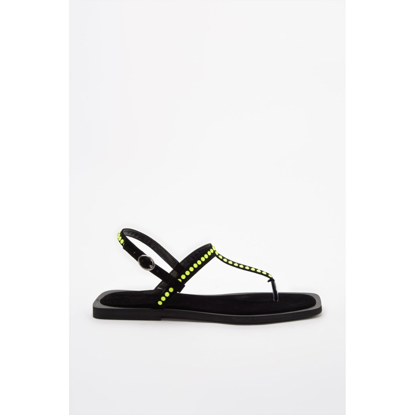 Trendyol Yellow Neon Stone Women's Sandals