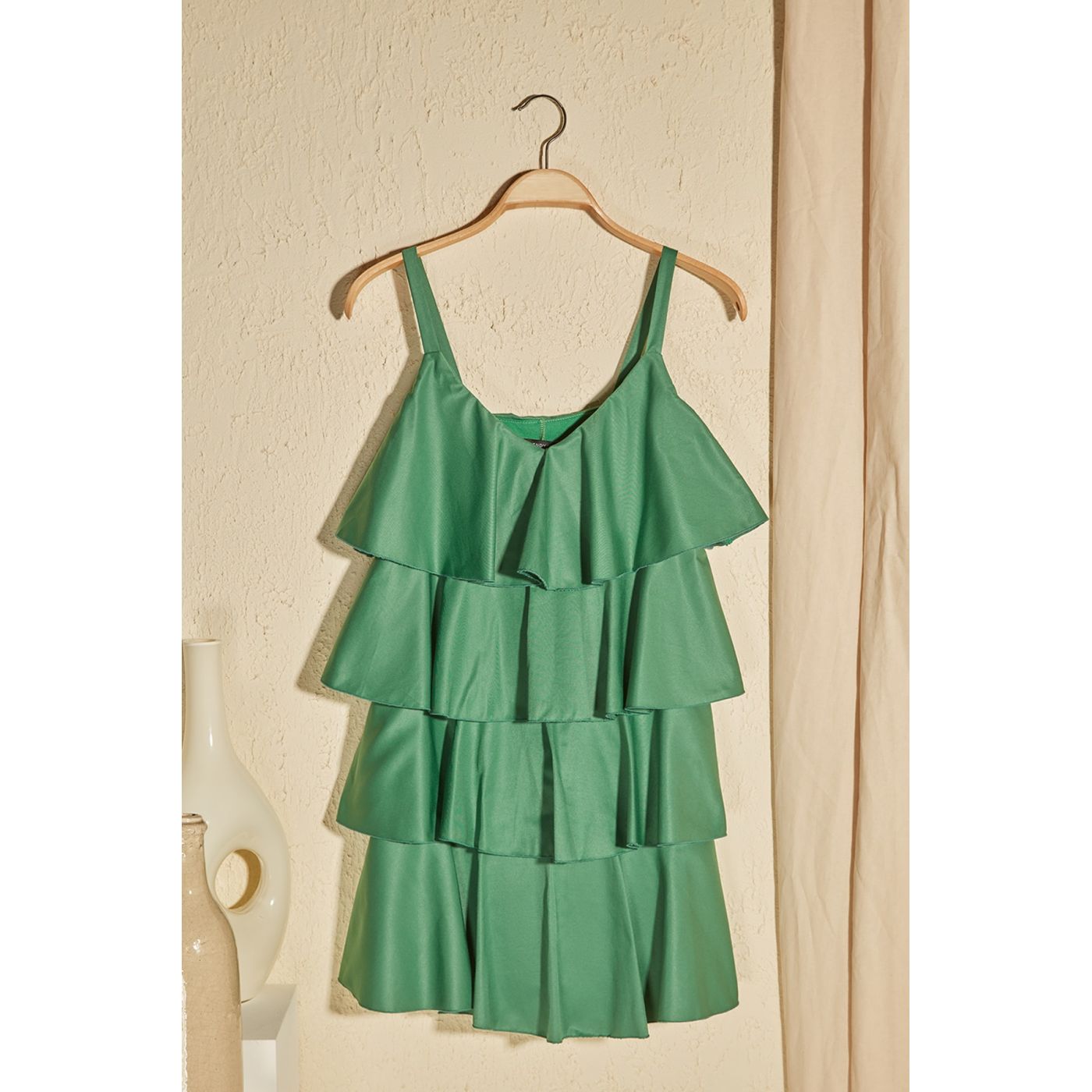 Trendyol Green Strapd Volli Dress