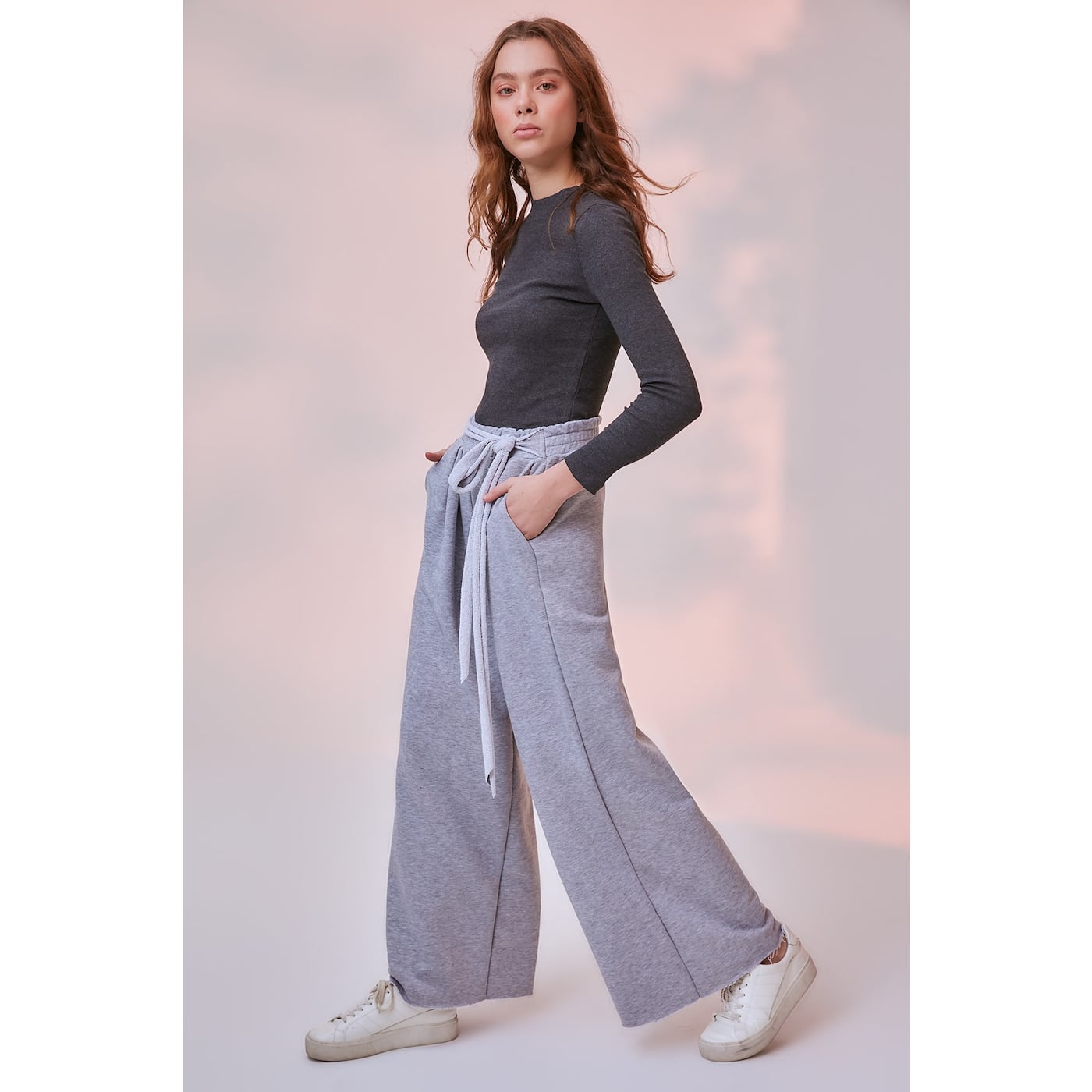 Trendyol Grey Plentiful Knitted Tracksuit Bottom