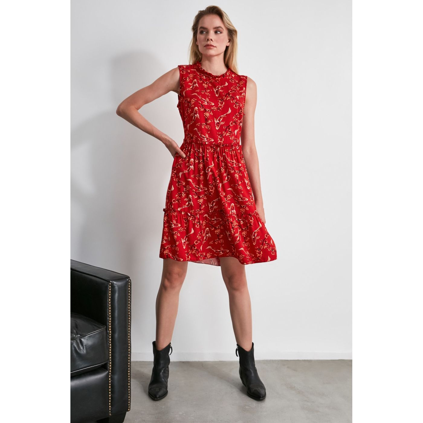 Trendyol Multi-Color Volli Patterned Dress