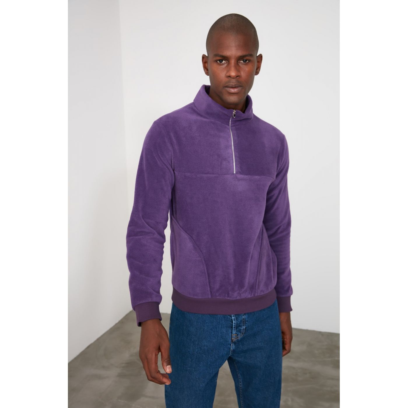Trendyol Purple Men's Sweatshirt