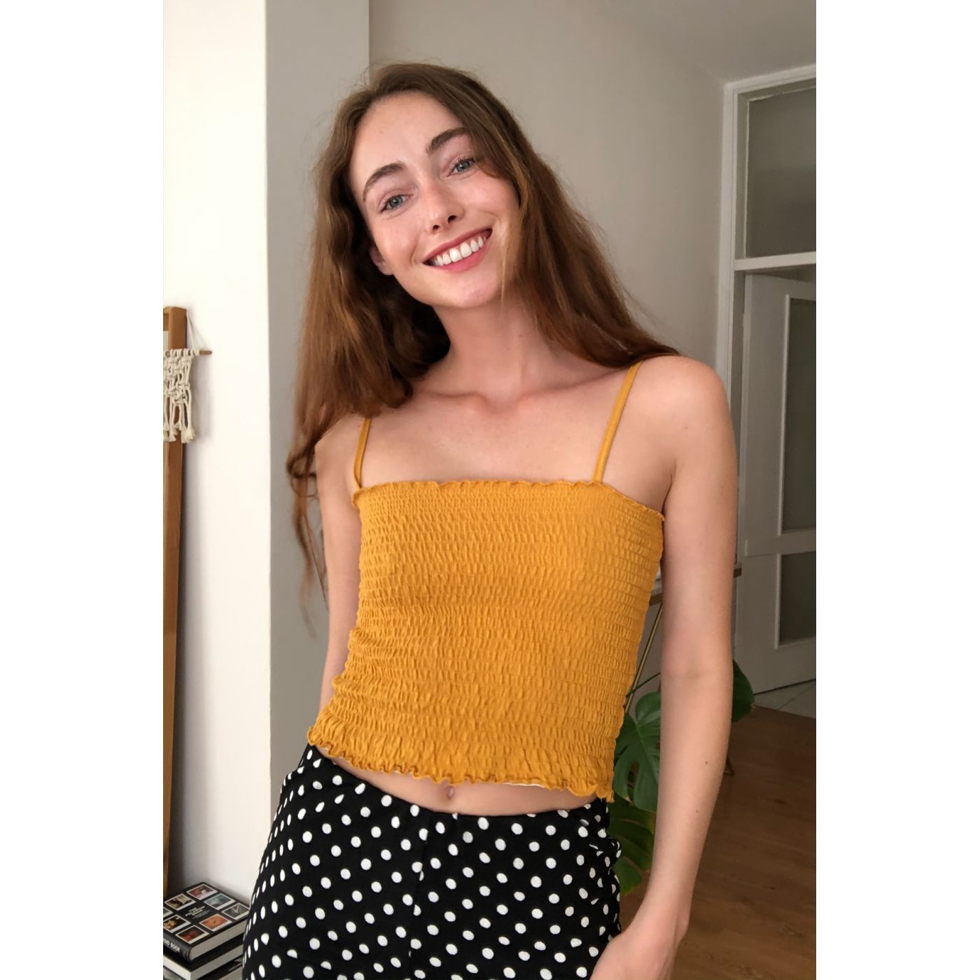 Trendyol Mustard Moored Knitted Blouse