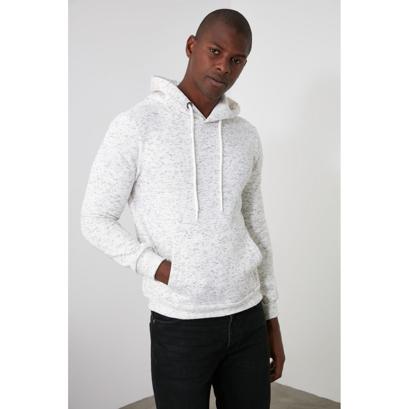Trendyol Stone men's sweatshirt Sweatshirt