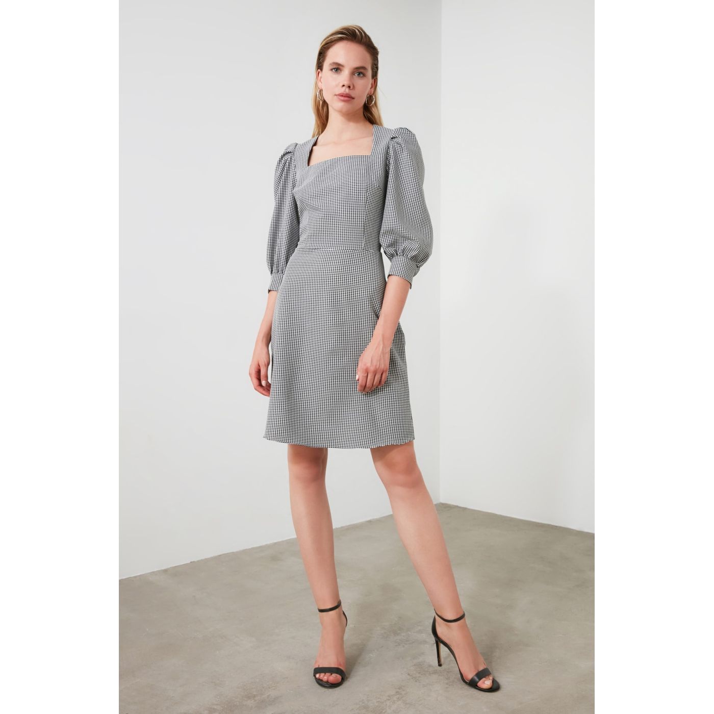 Trendyol Multi-Color Plaid Dress