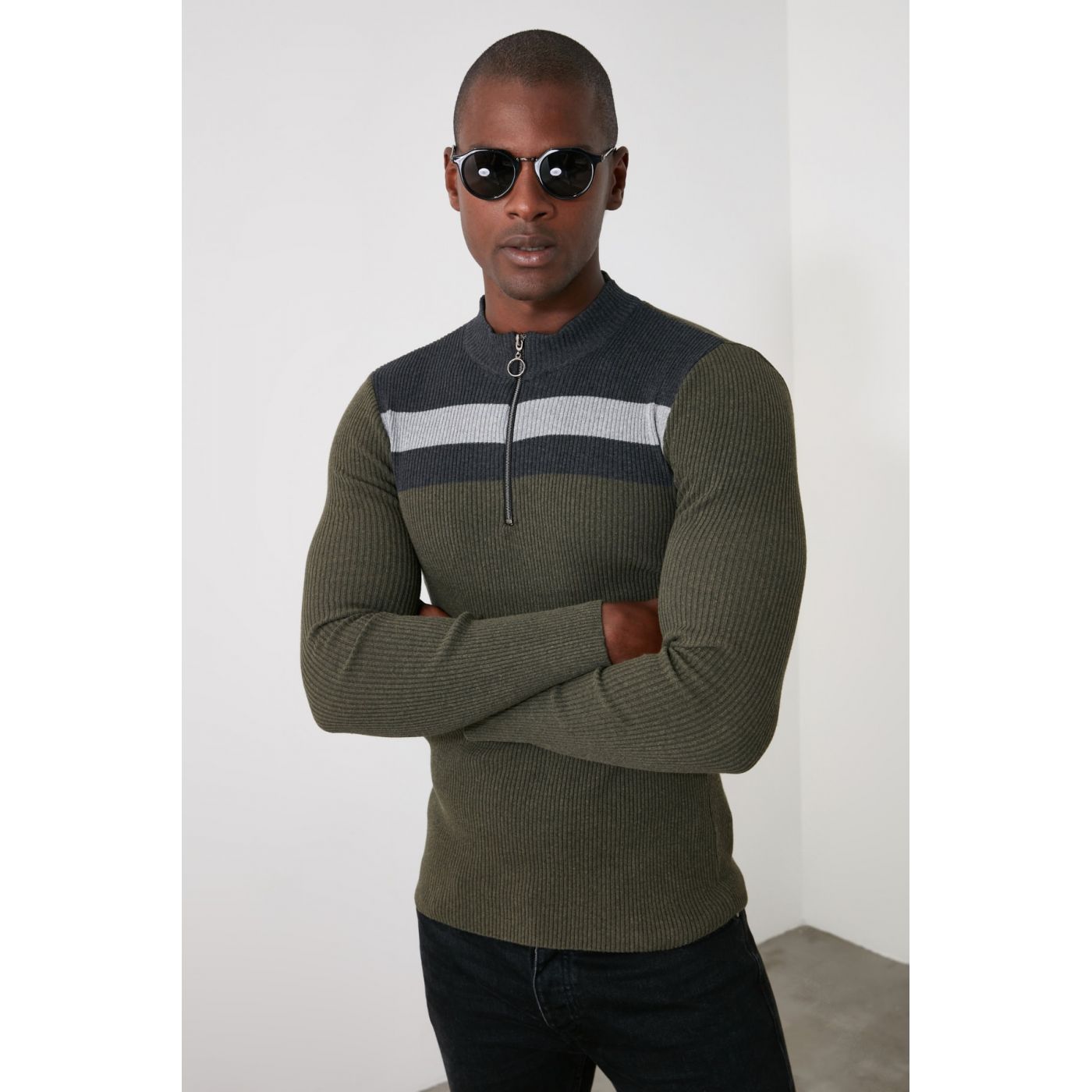 Trendyol Khai Men's Half Fisherman Zipper Sweater