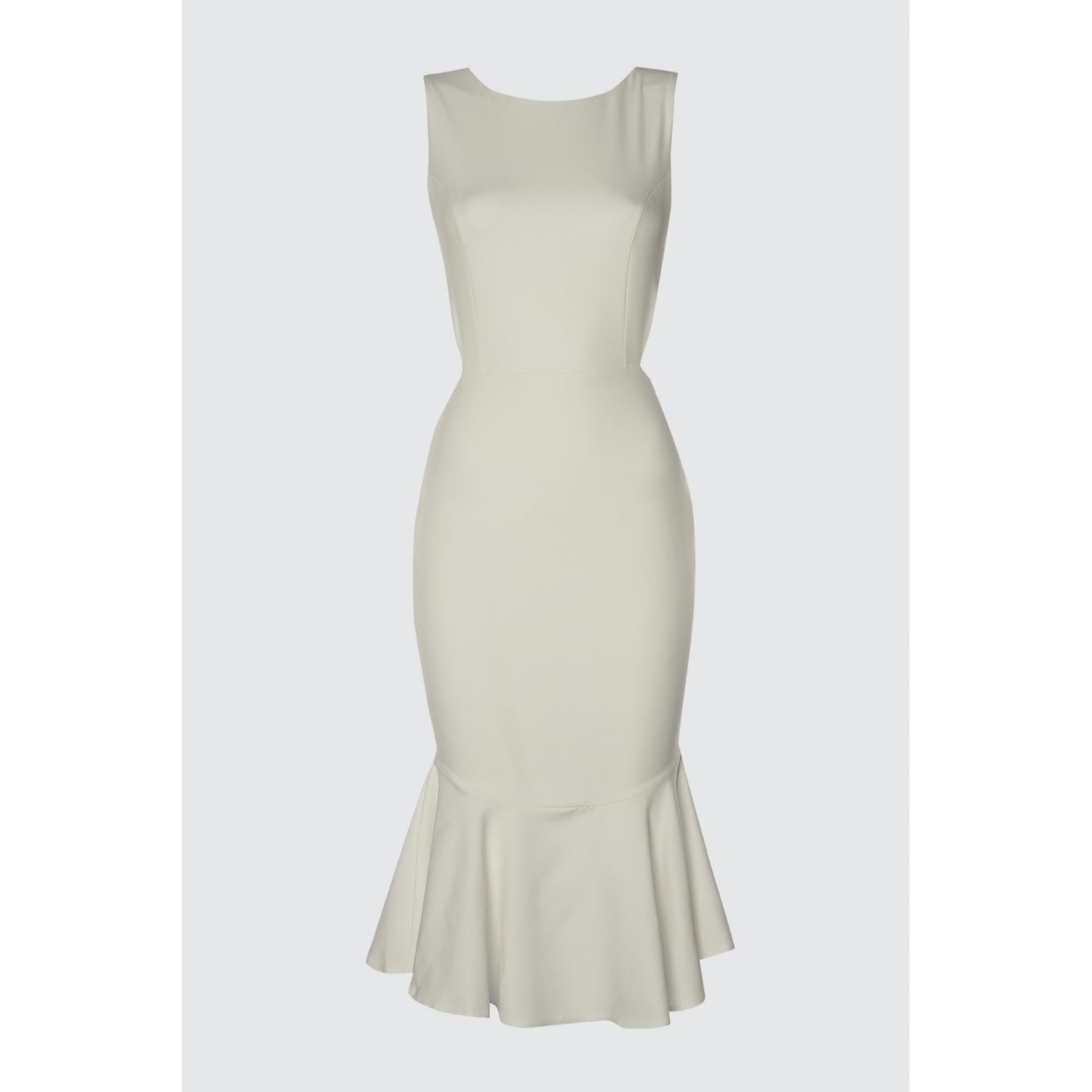 Trendyol White Waist Drapes dress
