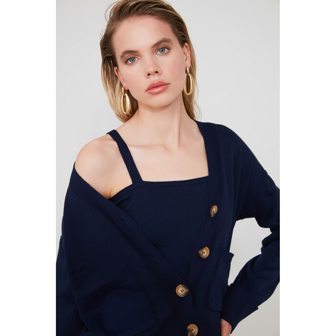 Naiste pluus Trendyol Blouse - Cardigan set