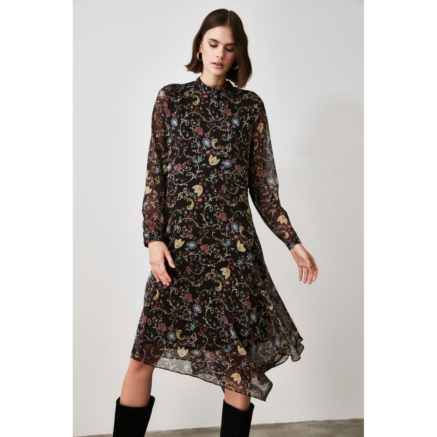 Trendyol Multicolored AsymmetricAl Dress