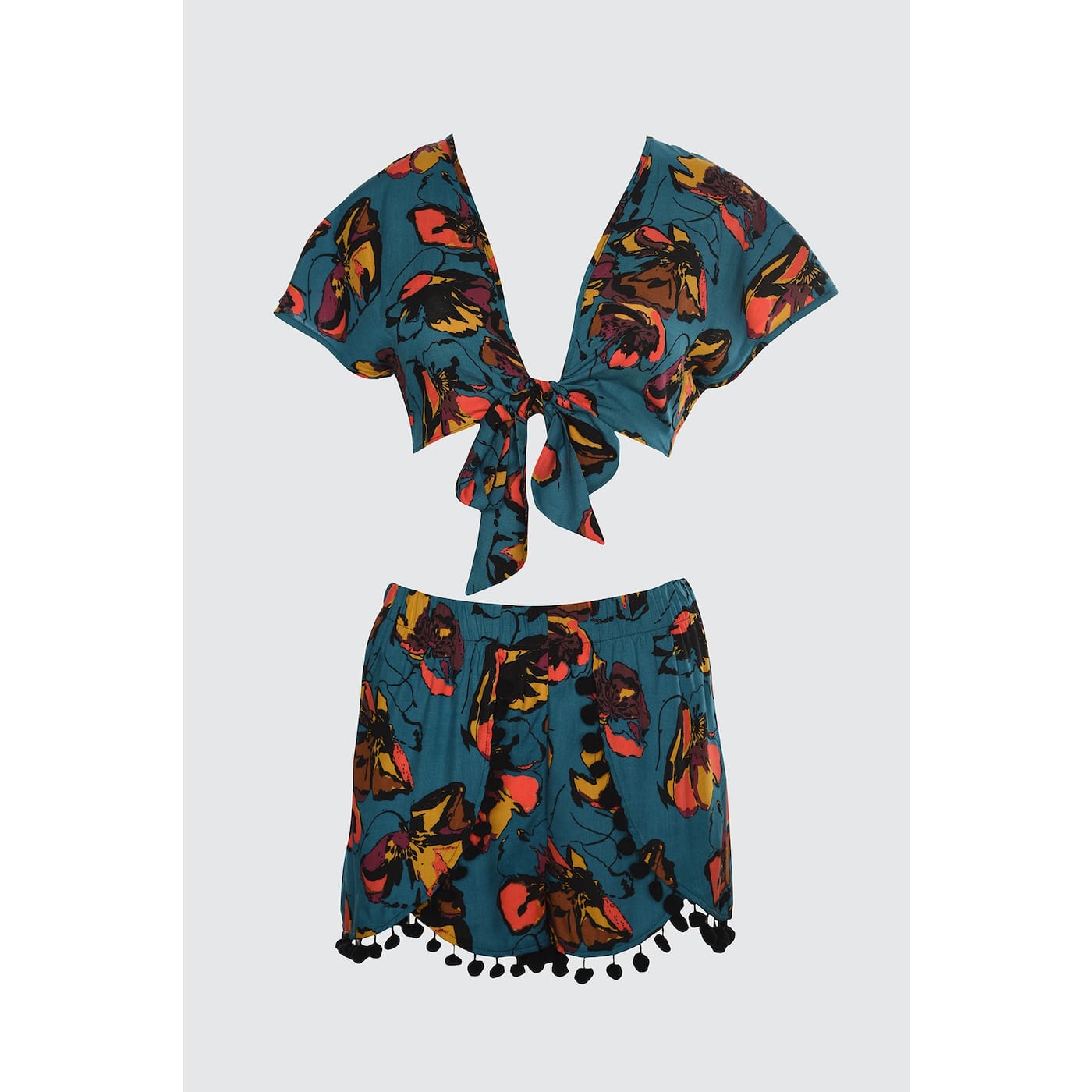 Trendyol Blue Pompom detailed team Lower-Upper Team