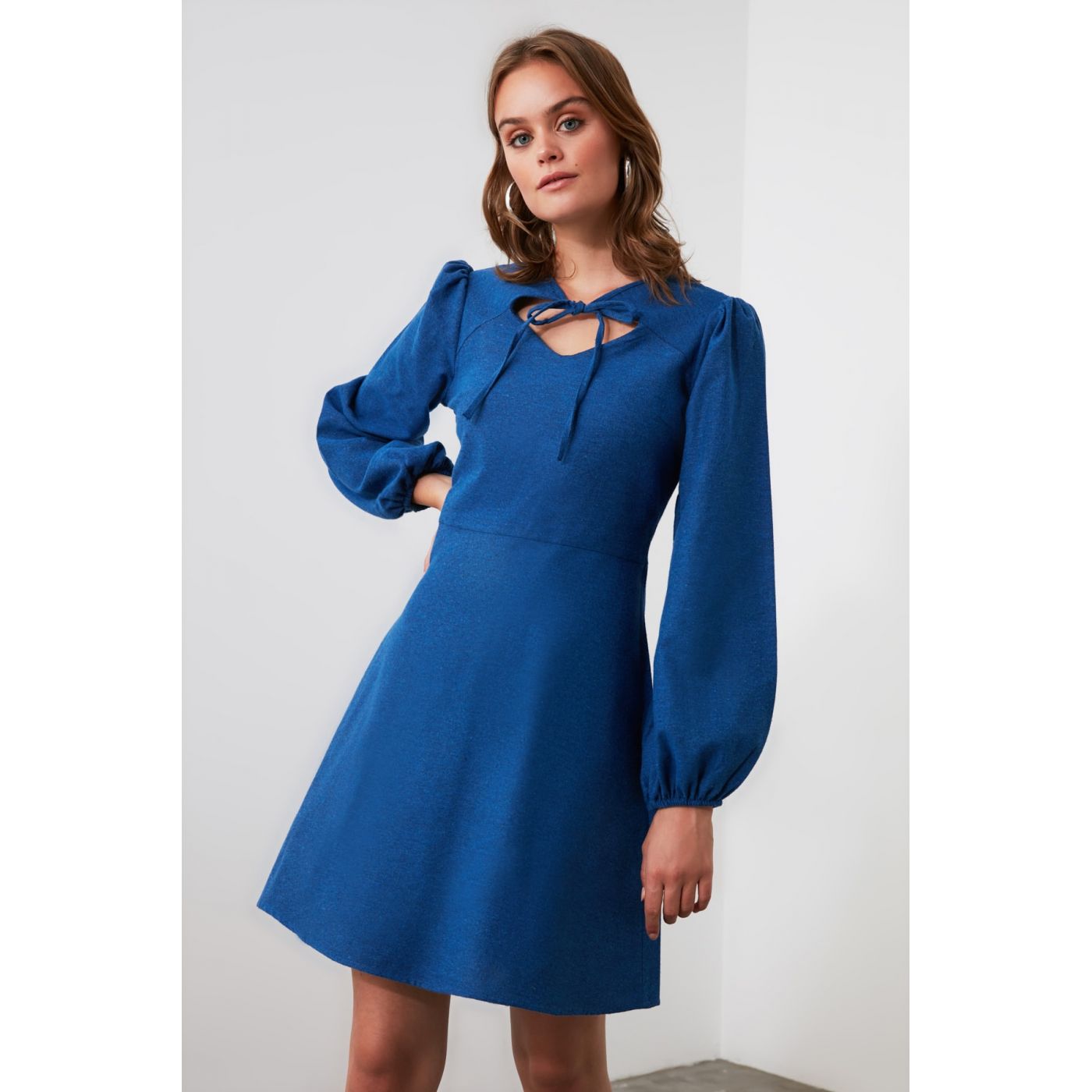 Trendyol Blue Collar Detailed Dress