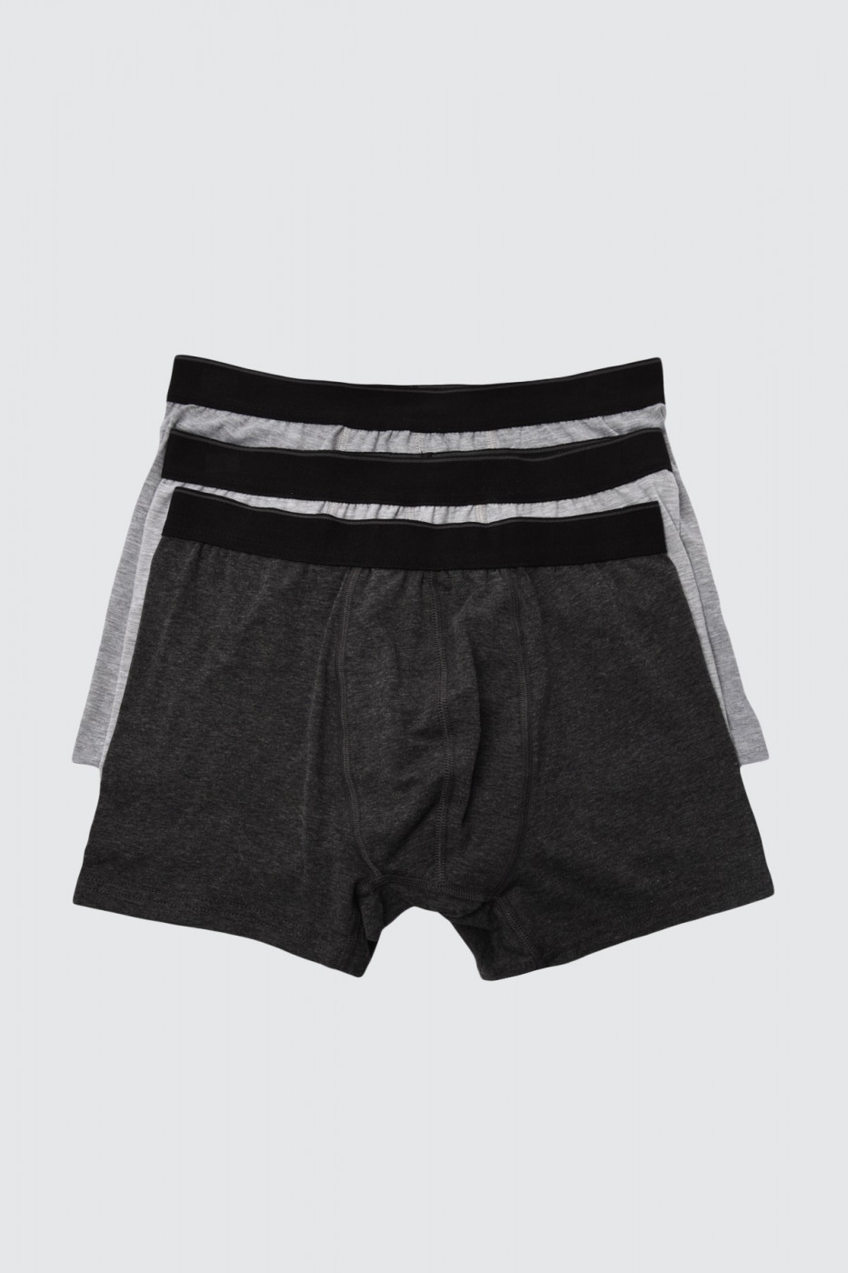 Trendyol Grey Men's 3 Pack Boxer