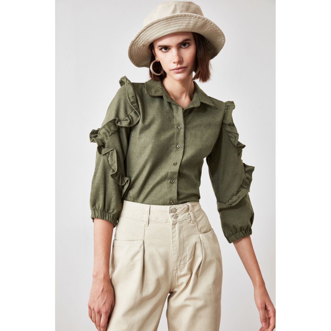Trendyol Khai Frill Detailed Shirt