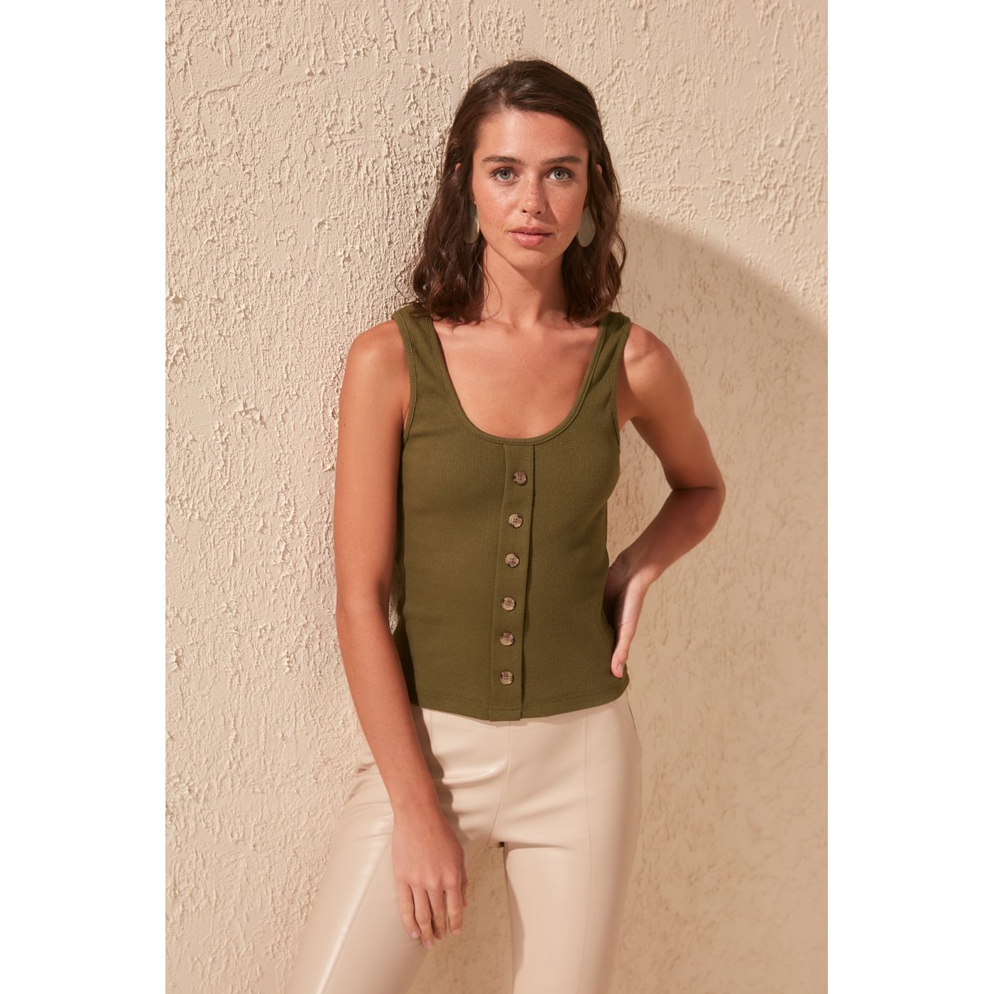 Naiste maika Trendyol Button Detailed