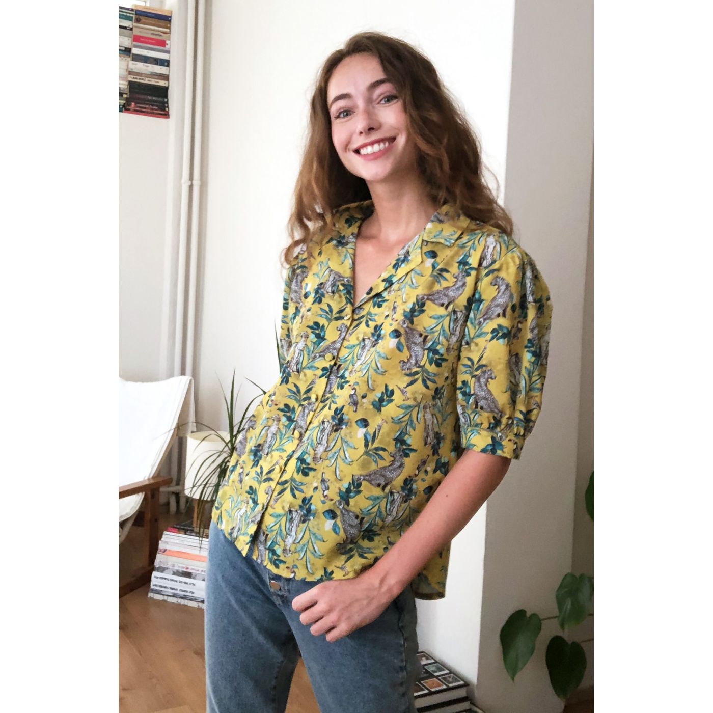 Trendyol Yellow Printed Shirt