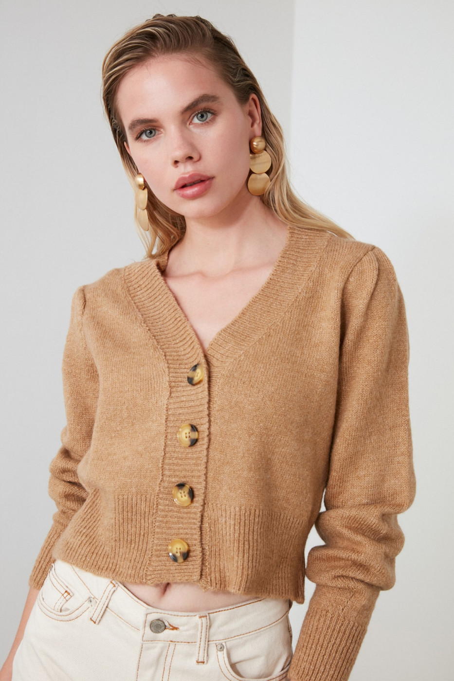 Trendyol Camel Watermelon Coke KnitCardIA
