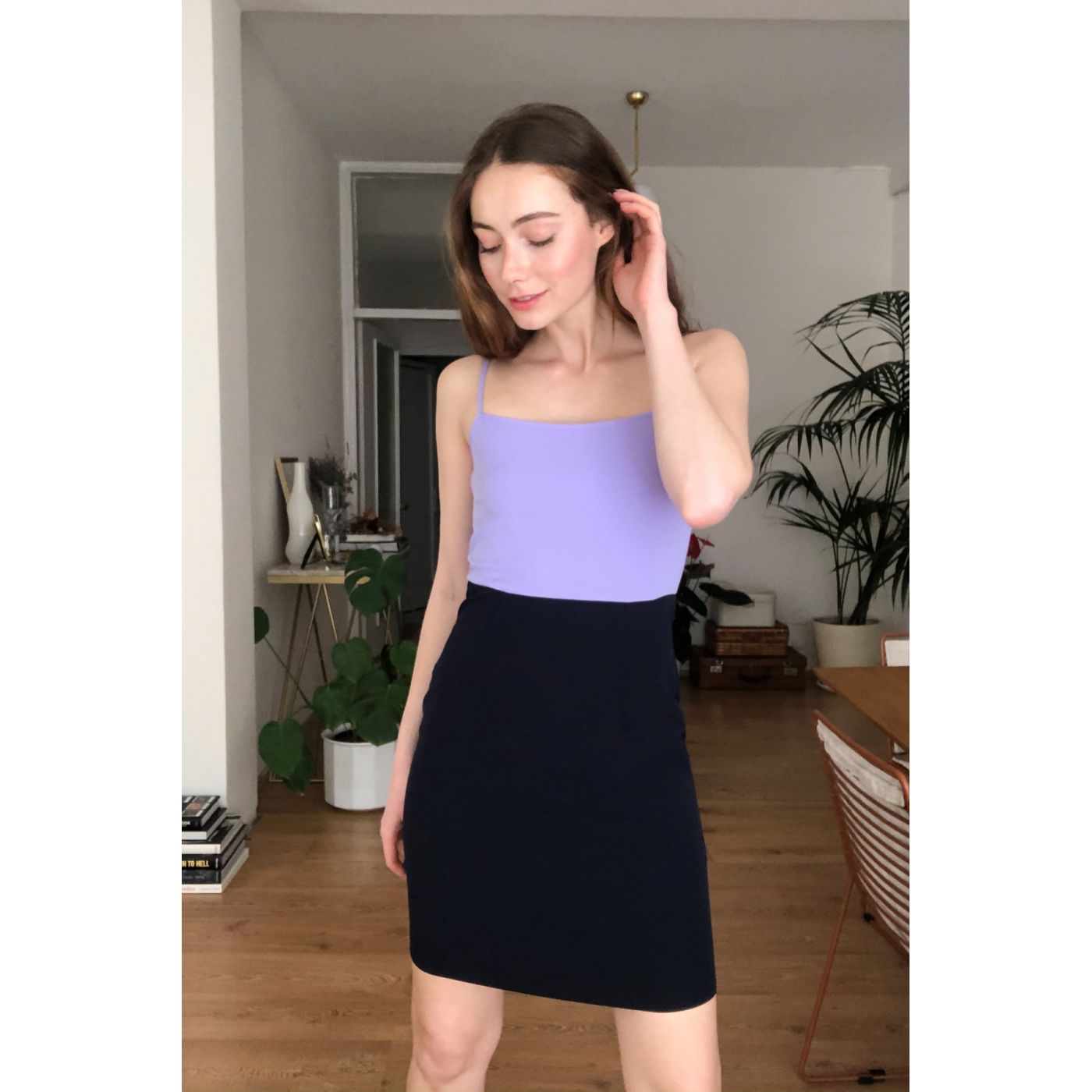 Trendyol Navy Blue Block Dress