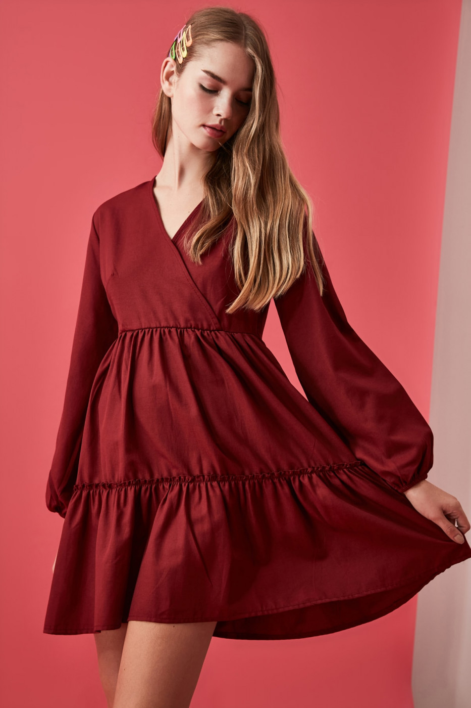 Trendyol Burgundy Snuz Dress
