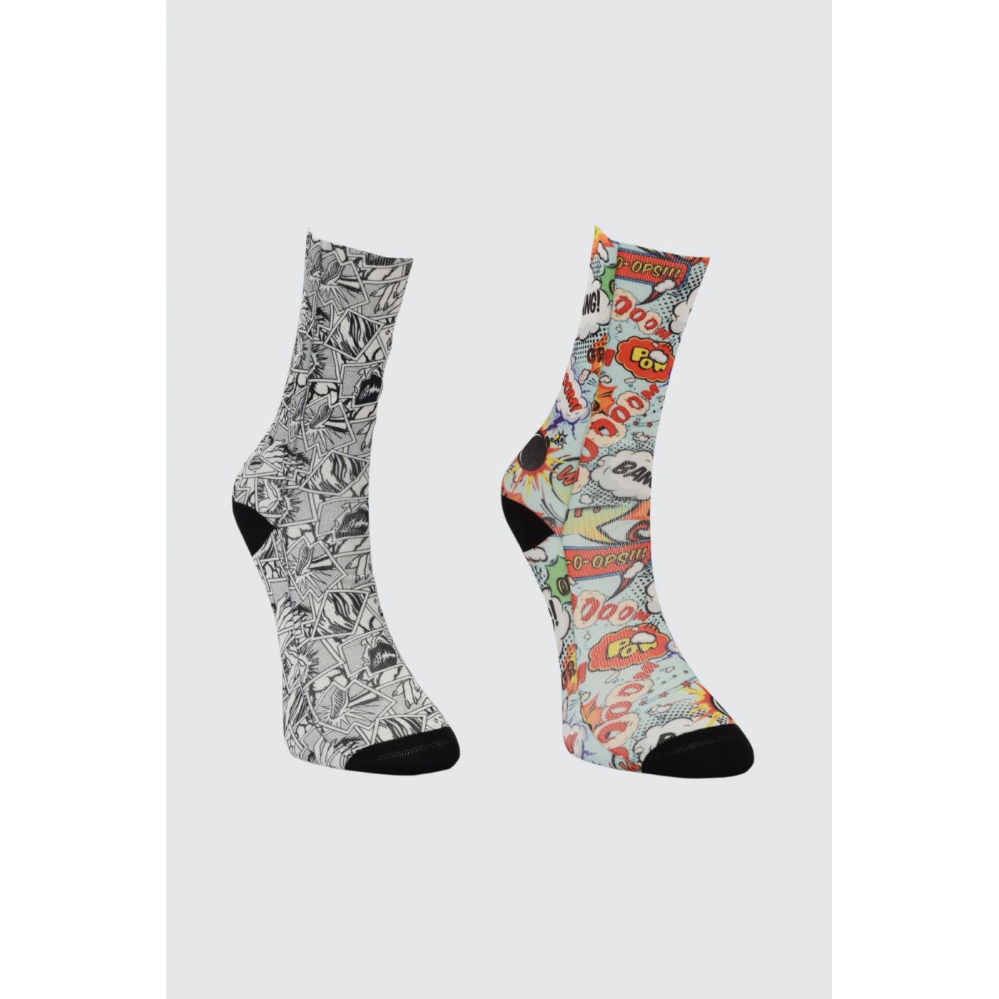 Trendyol Multicolored Comics Printed 2 Pack Knitted Socks