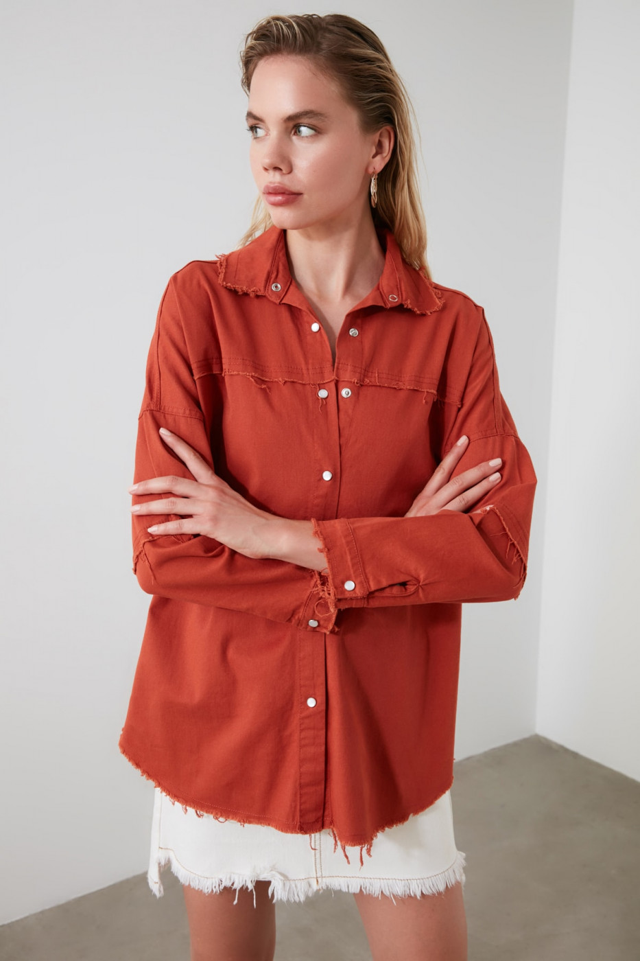 Trendyol Tdare Basic Shirt