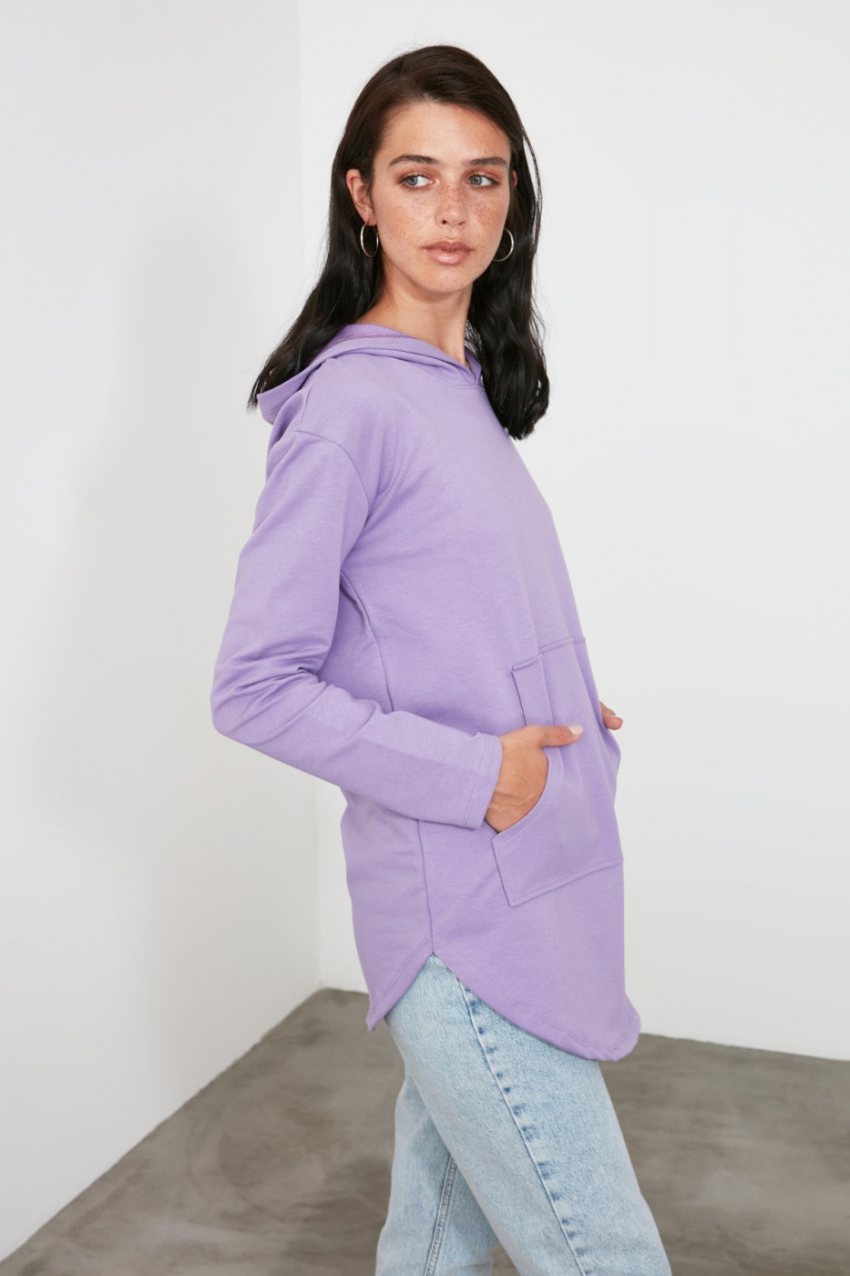 Naiste dressipluus Trendyol Hooded