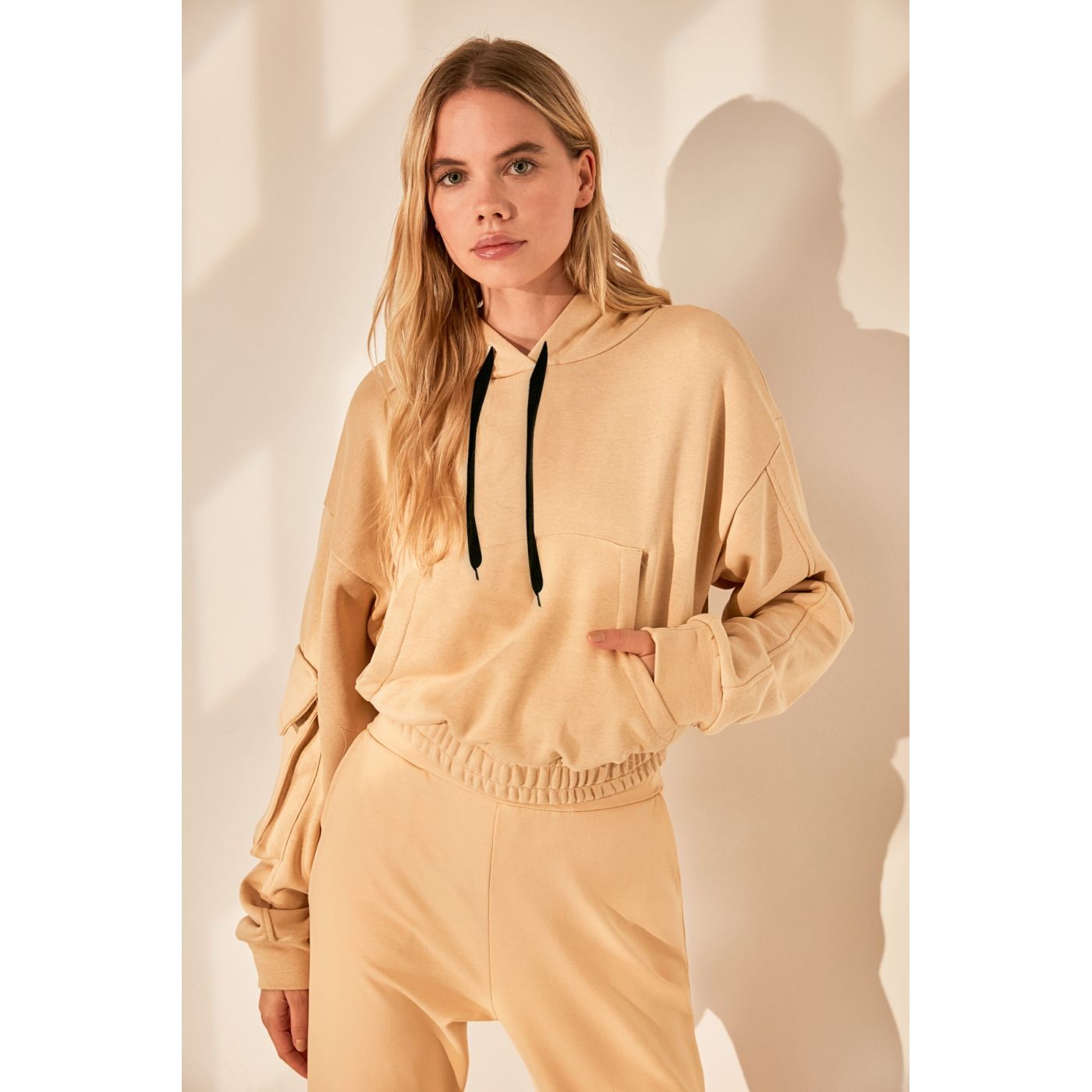 Trendyol Stone Pocket Detailed Knitted Sweatshirt