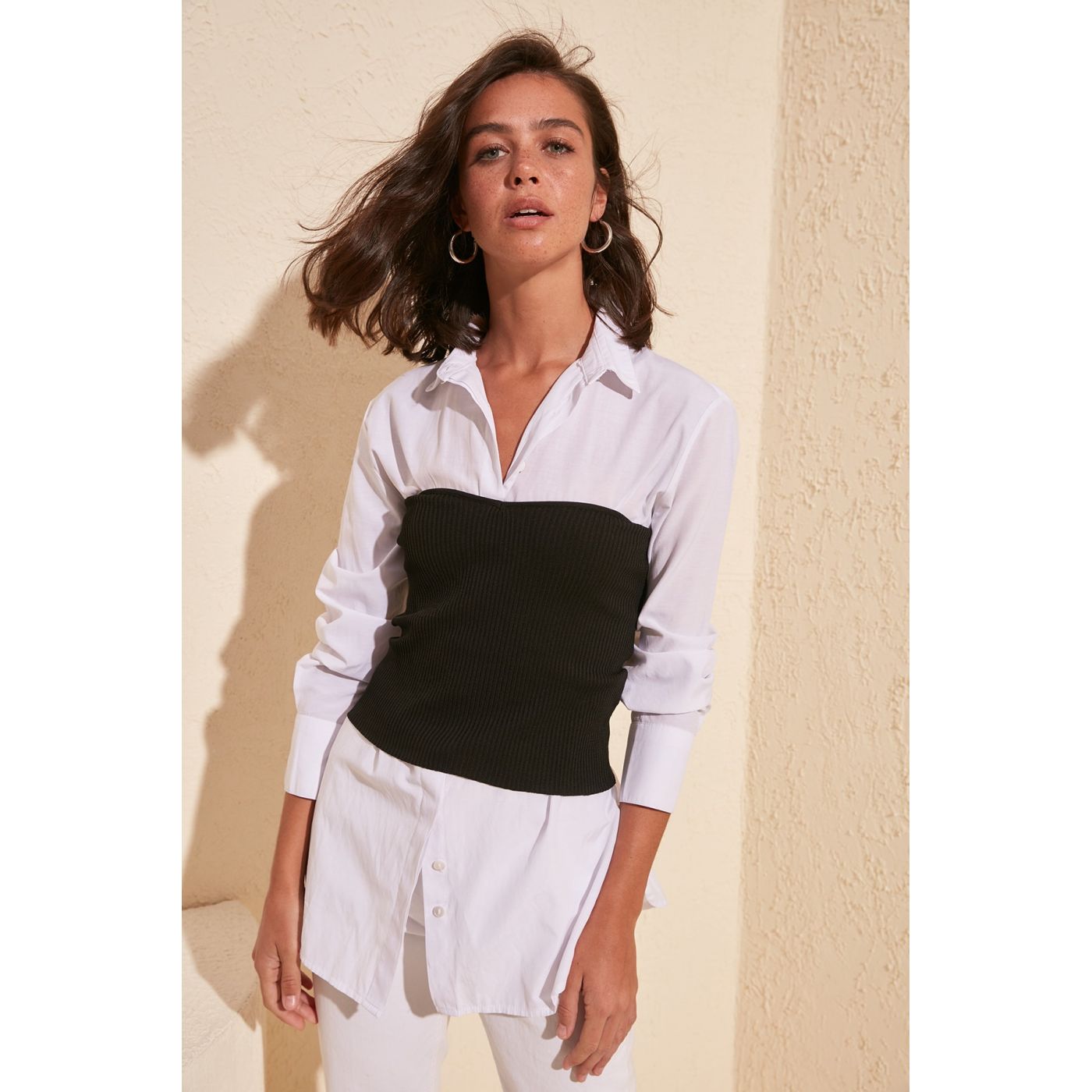 Trendyol Black Strapless Blouse