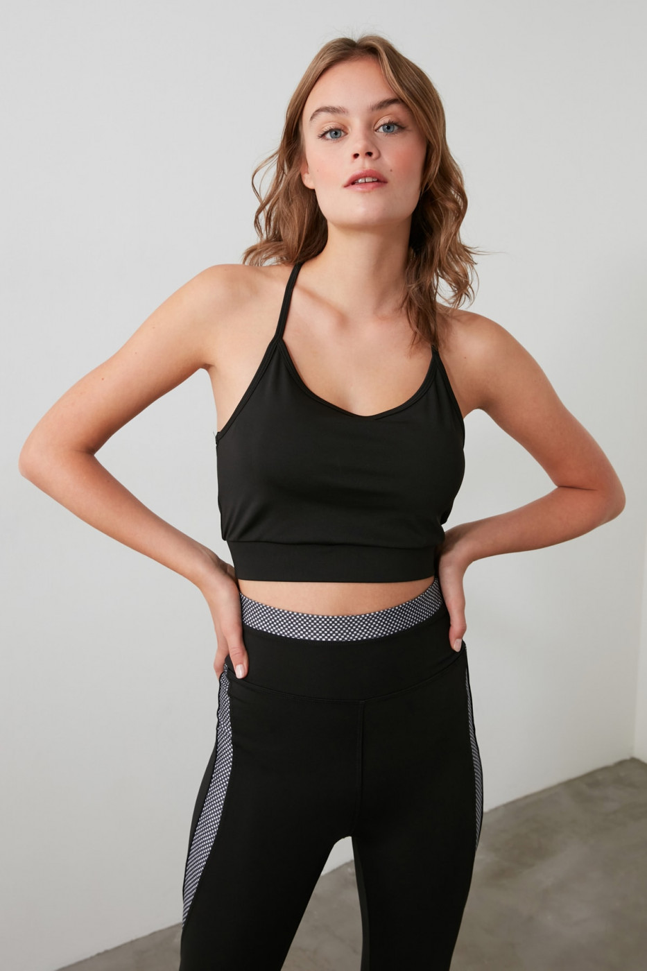 Trendyol Black Back Detail and Supported Sports Bra
