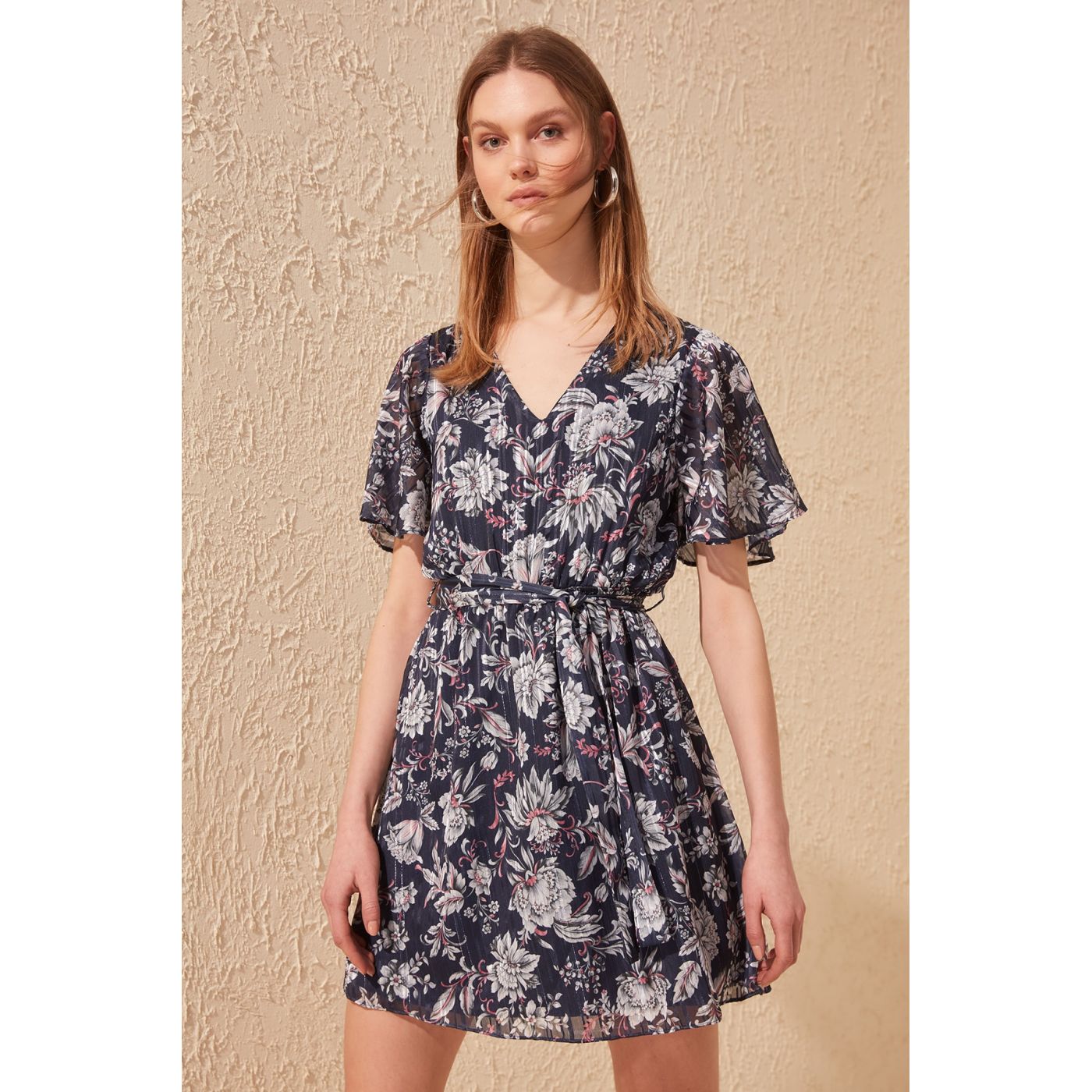Trendyol Navy BeltEd Simdress