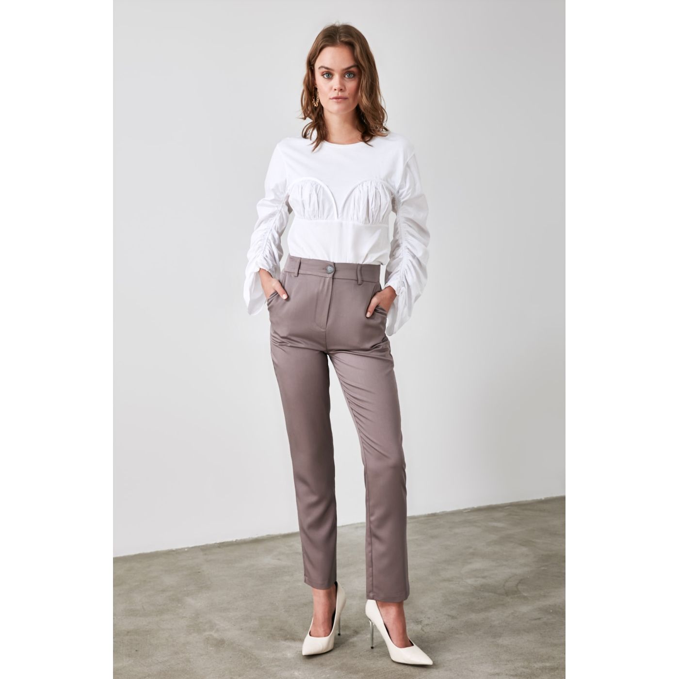 Trendyol Mink Basic Pants