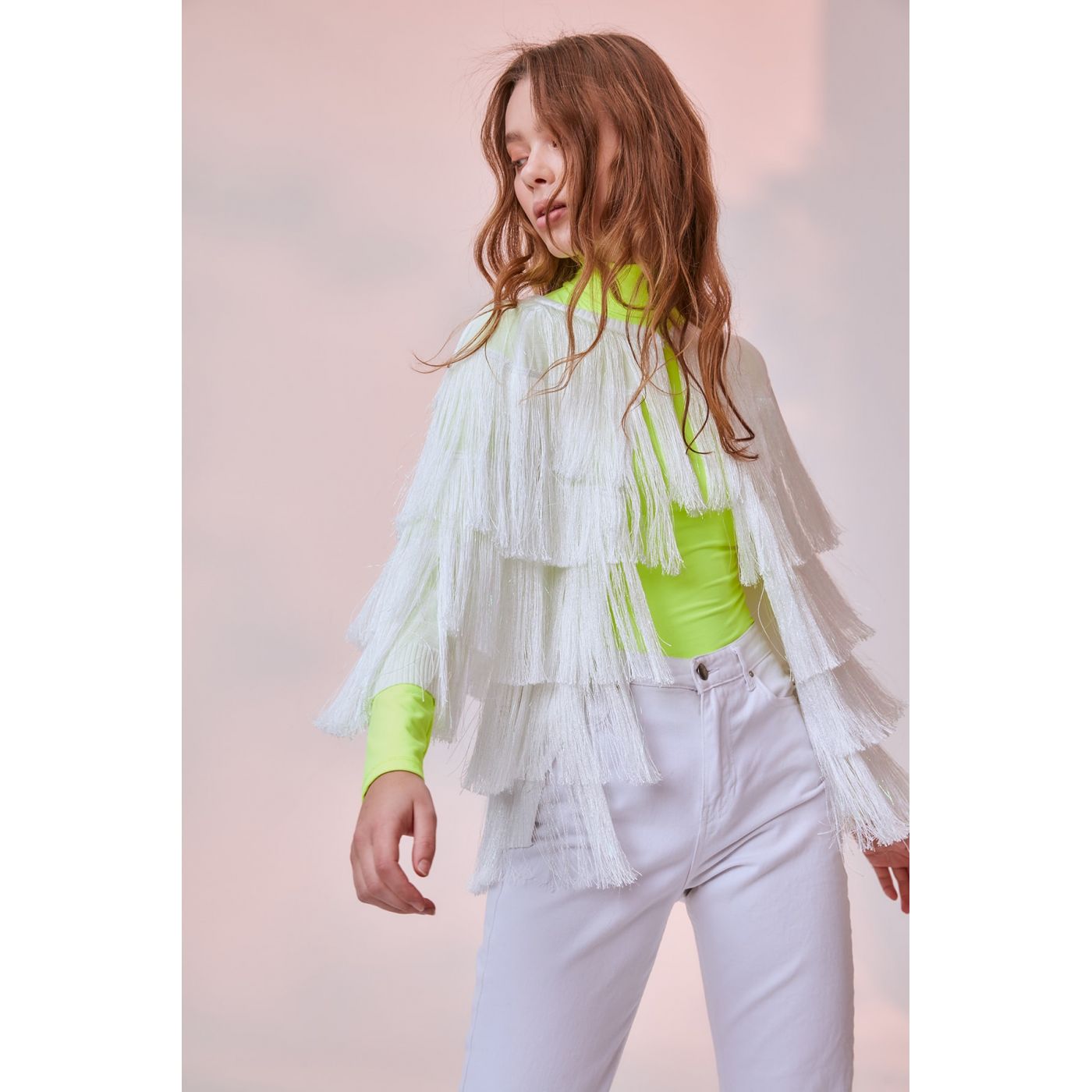 Trendyol Ekru Tasselknit Cardigan