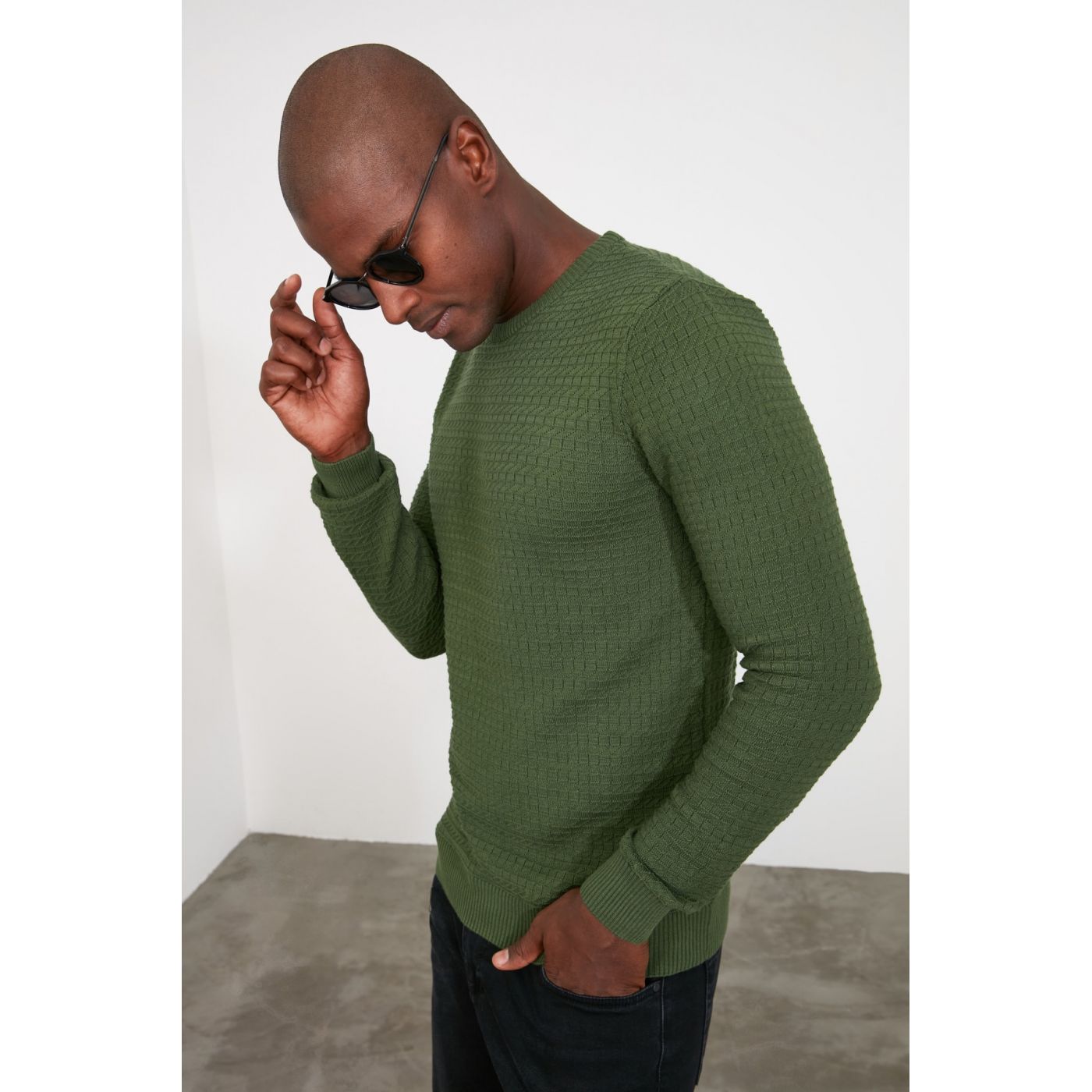 Trendyol Green Men's Sweater