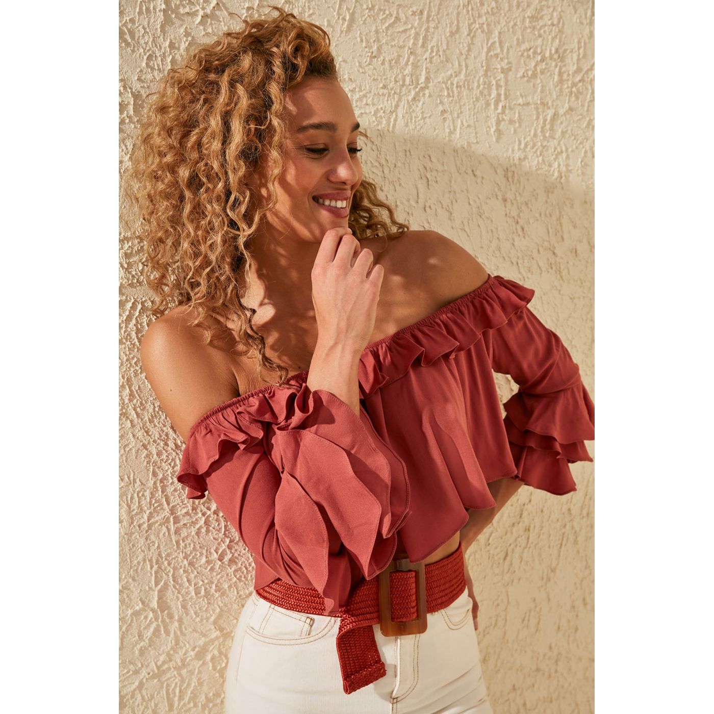 Naiste pluus Trendyol Carmen Collar