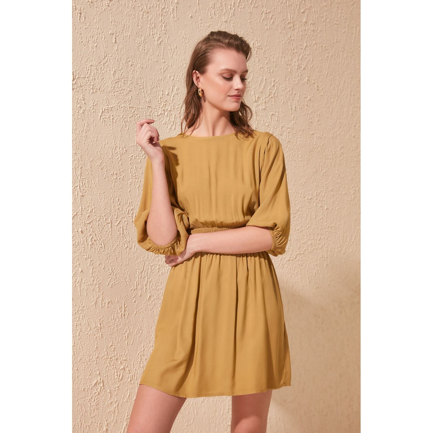 Trendyol Green Gipe Detailed Dress