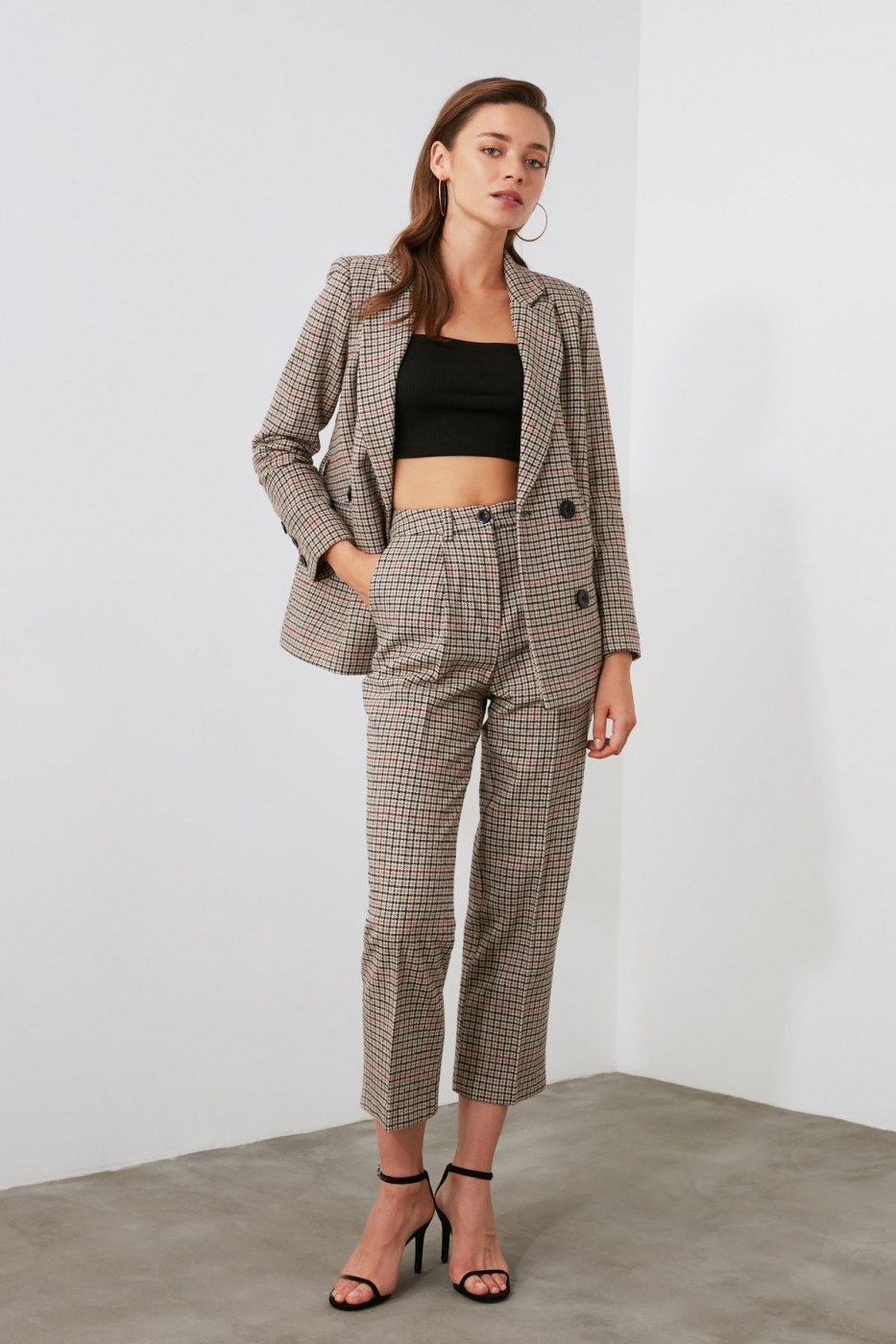 Trendyol Multicolored Straight Cut Trousers