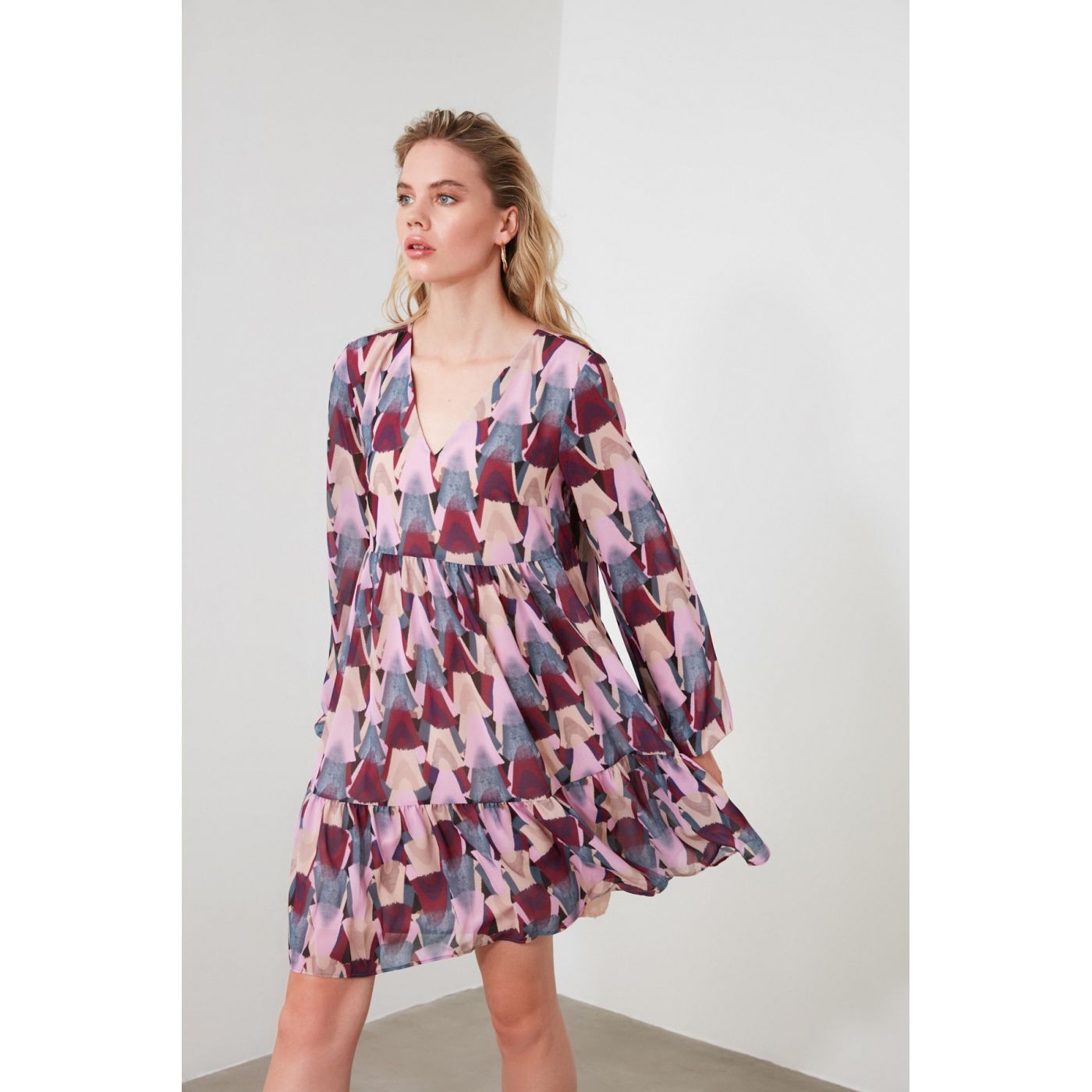 Trendyol MultiColored Wide Cut Patterned Dress