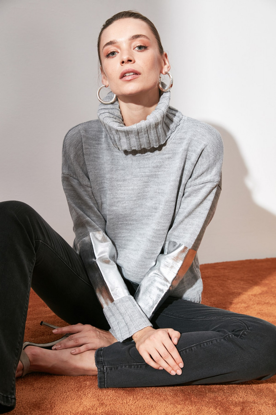 Trendyol Grey Handle KnitWear Sweater