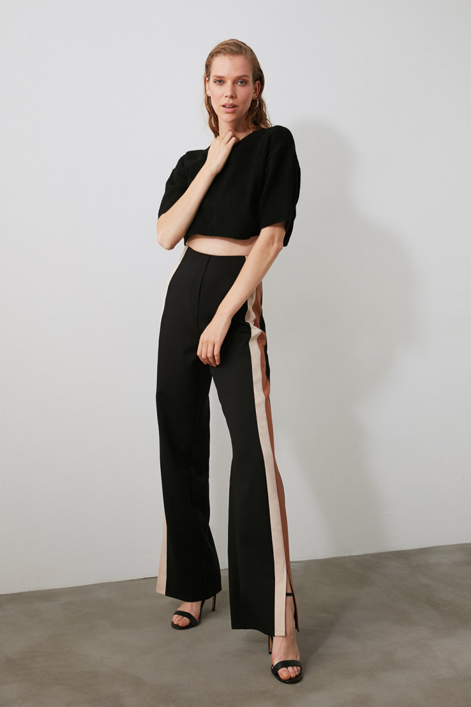 Trendyol Black Ribbon Detailed Trousers