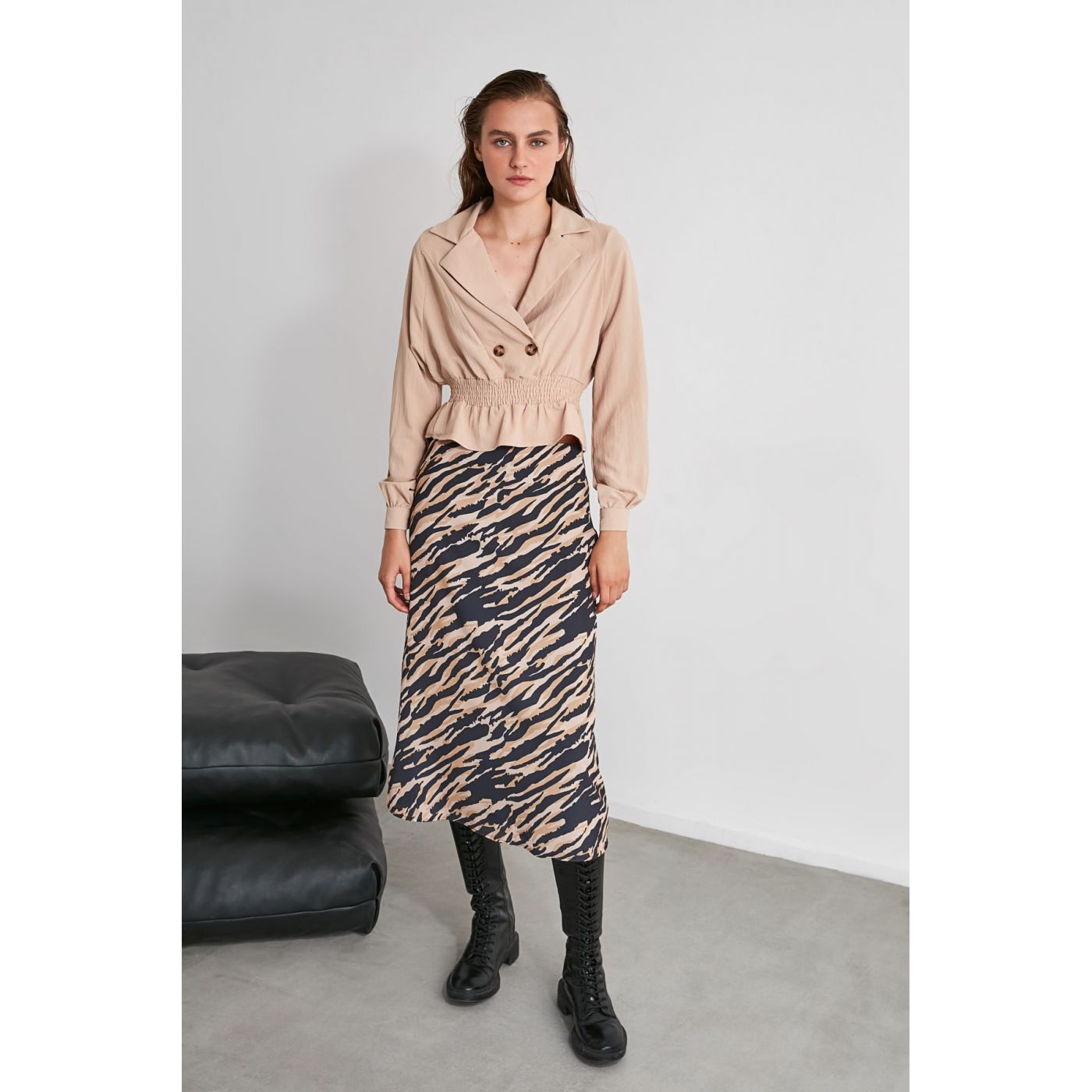 Trendyol Mink Gipeli Blouse