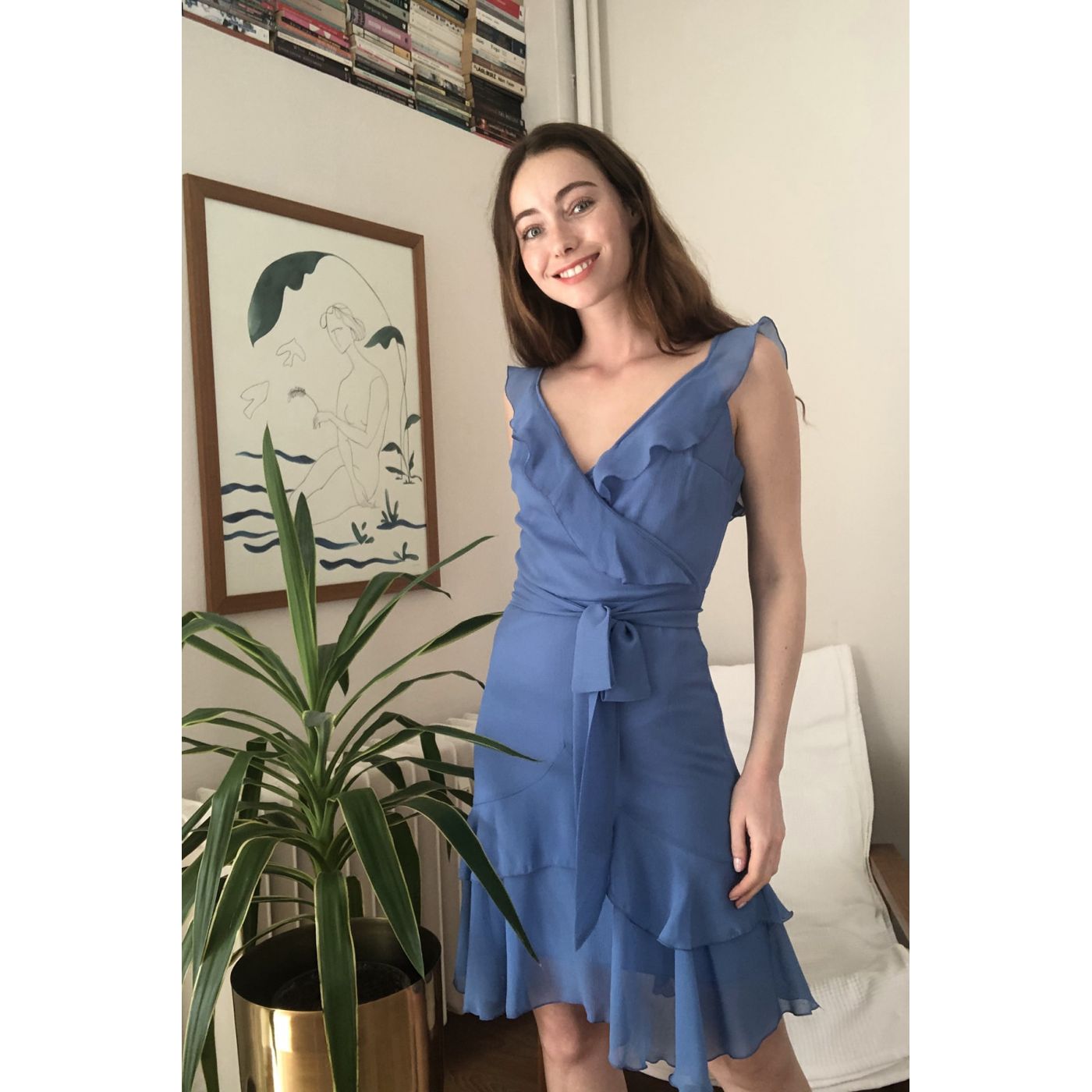Naiste kleit Trendyol Frill Dress