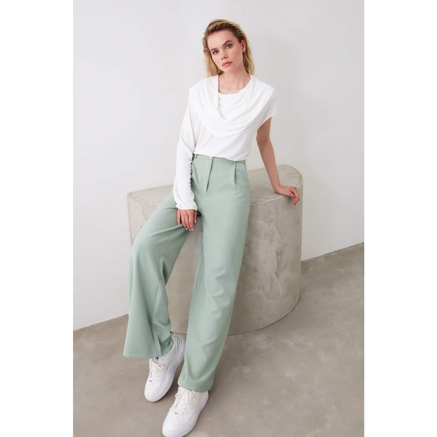 Trendyol Mint Pocket Pants