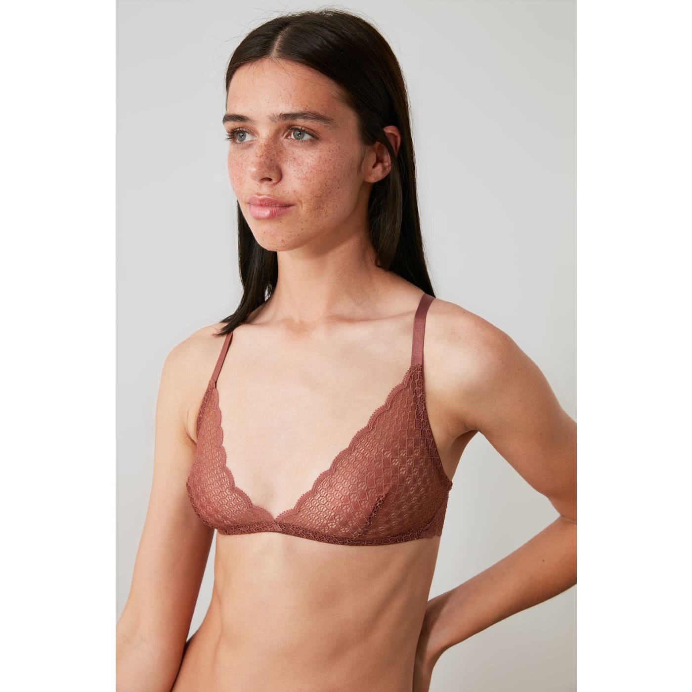 Trendyol Brown Lacy Bralet