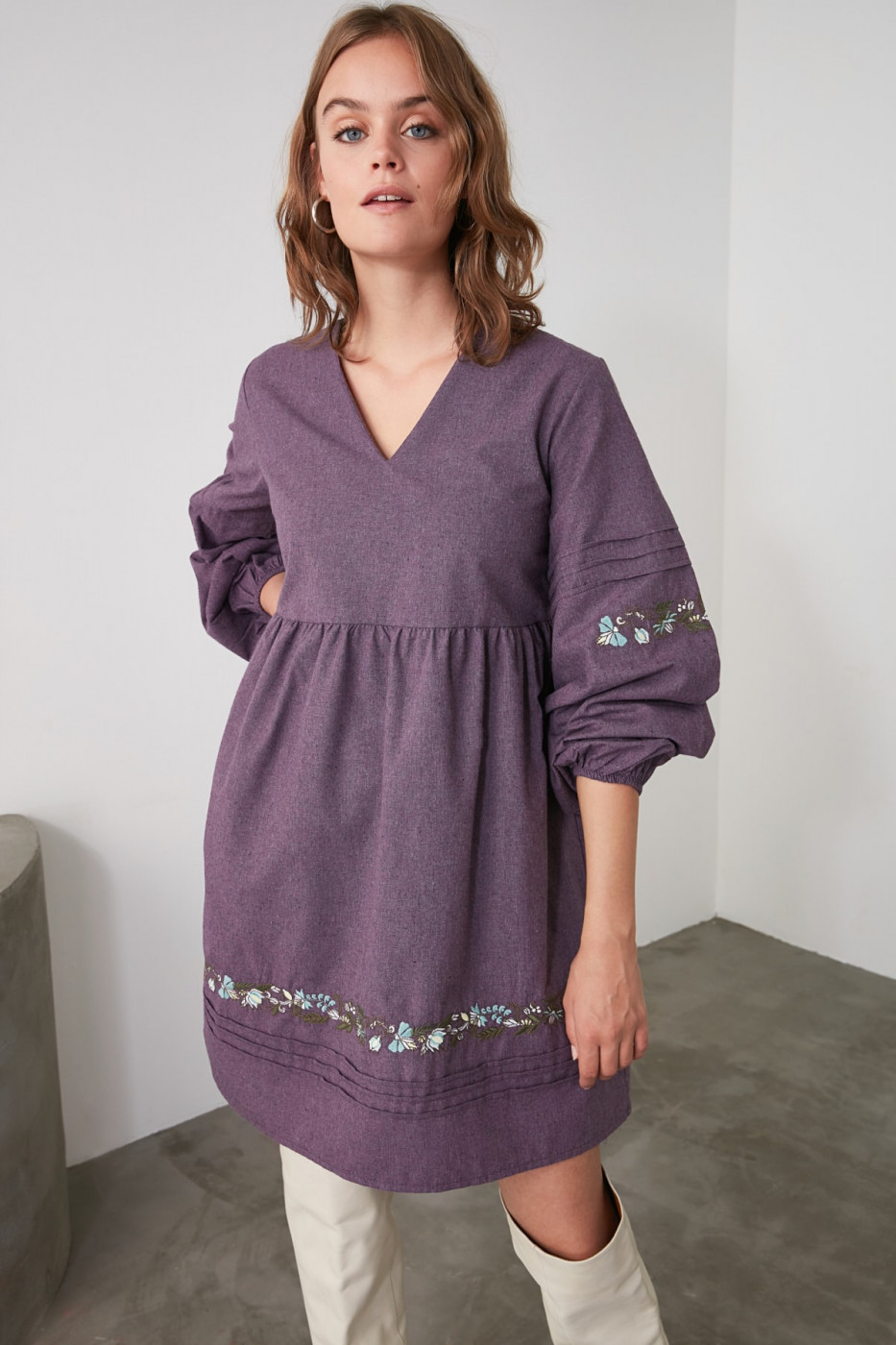 Trendyol Mydm Embroidery Detailed Dress