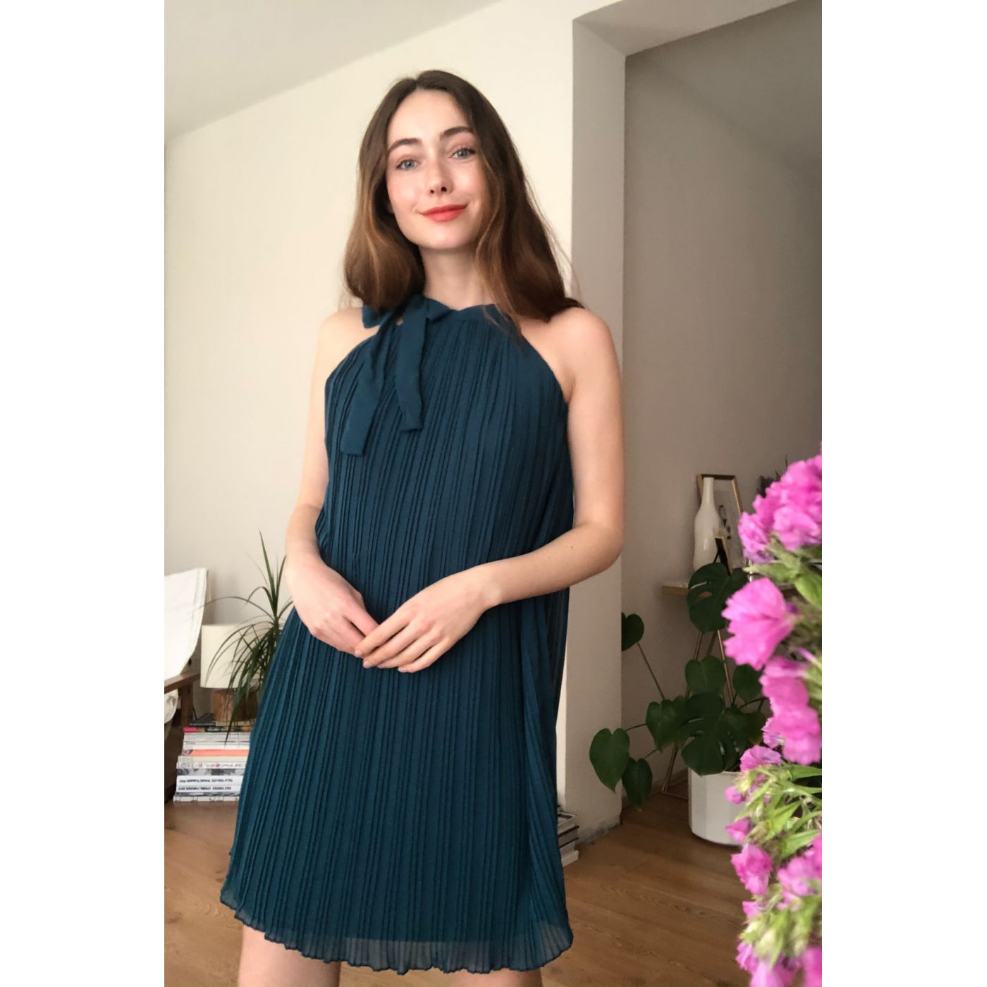 Trendyol Emerald Green Pyreper Dress