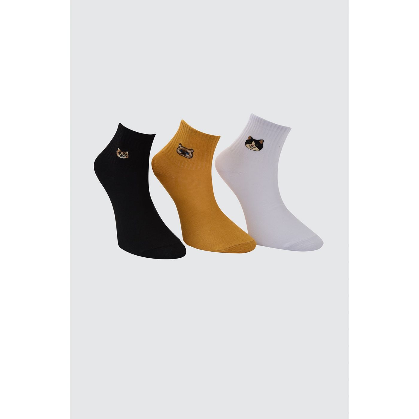 Trendyol Mustard 3 Pack Knitted Socks