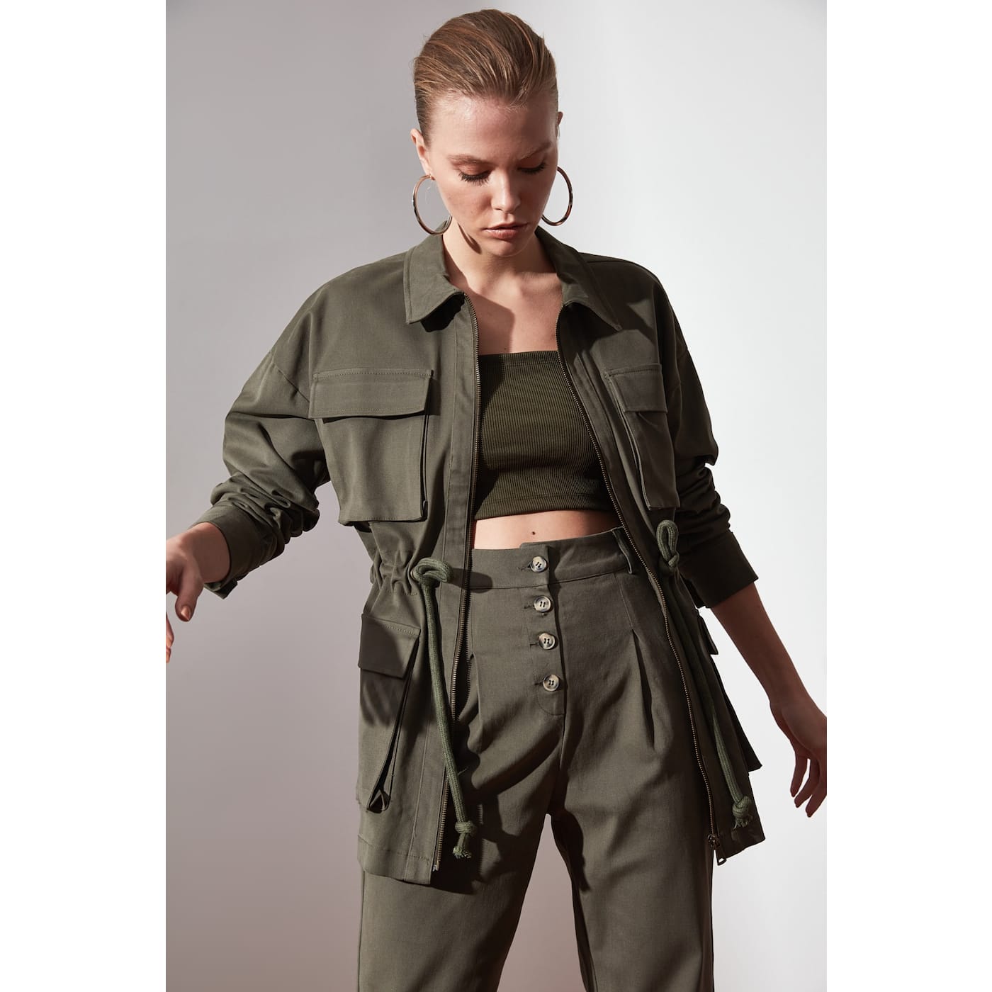 Trendyol Khai Binding Detailed Jacket