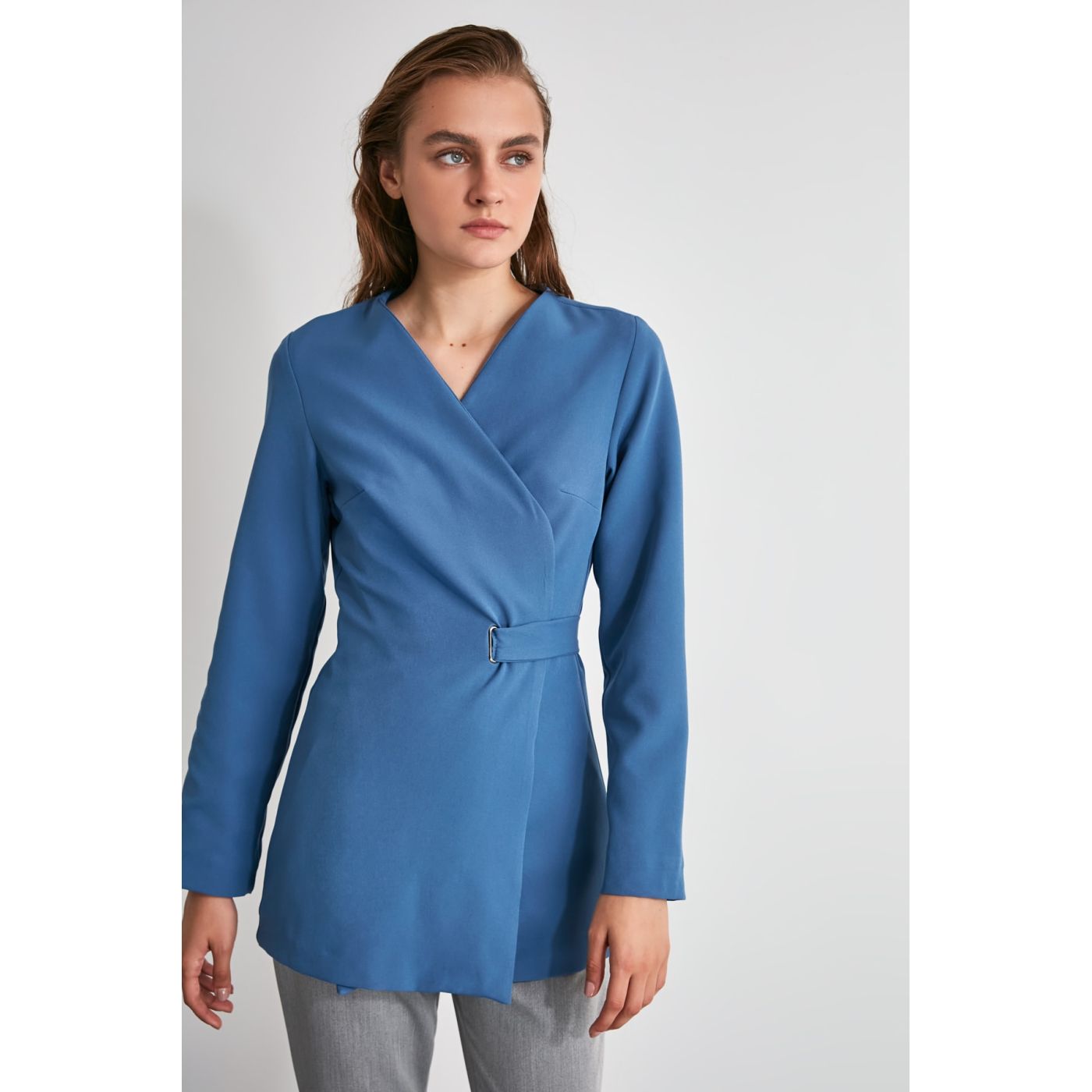 Trendyol Oil Belt Jacket