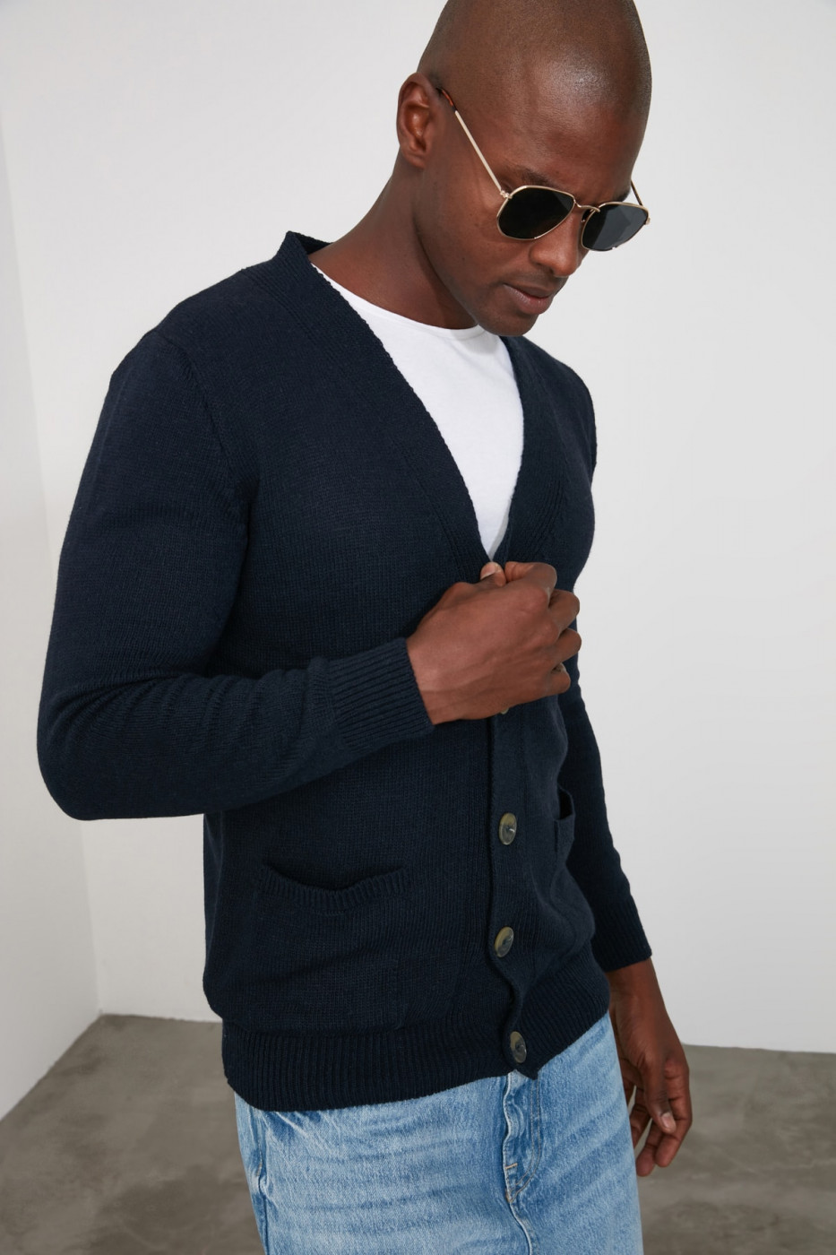Trendyol Navy Men's Cardigan